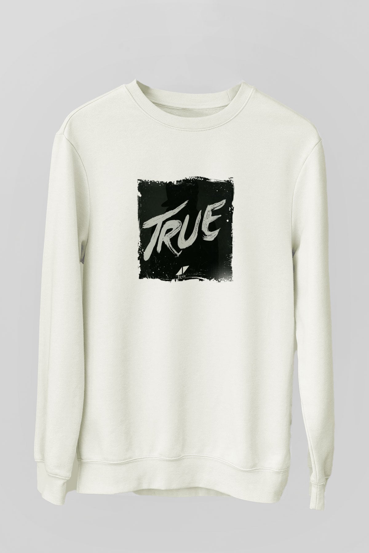 AviciiBaskılı Beyaz Sweatshirt