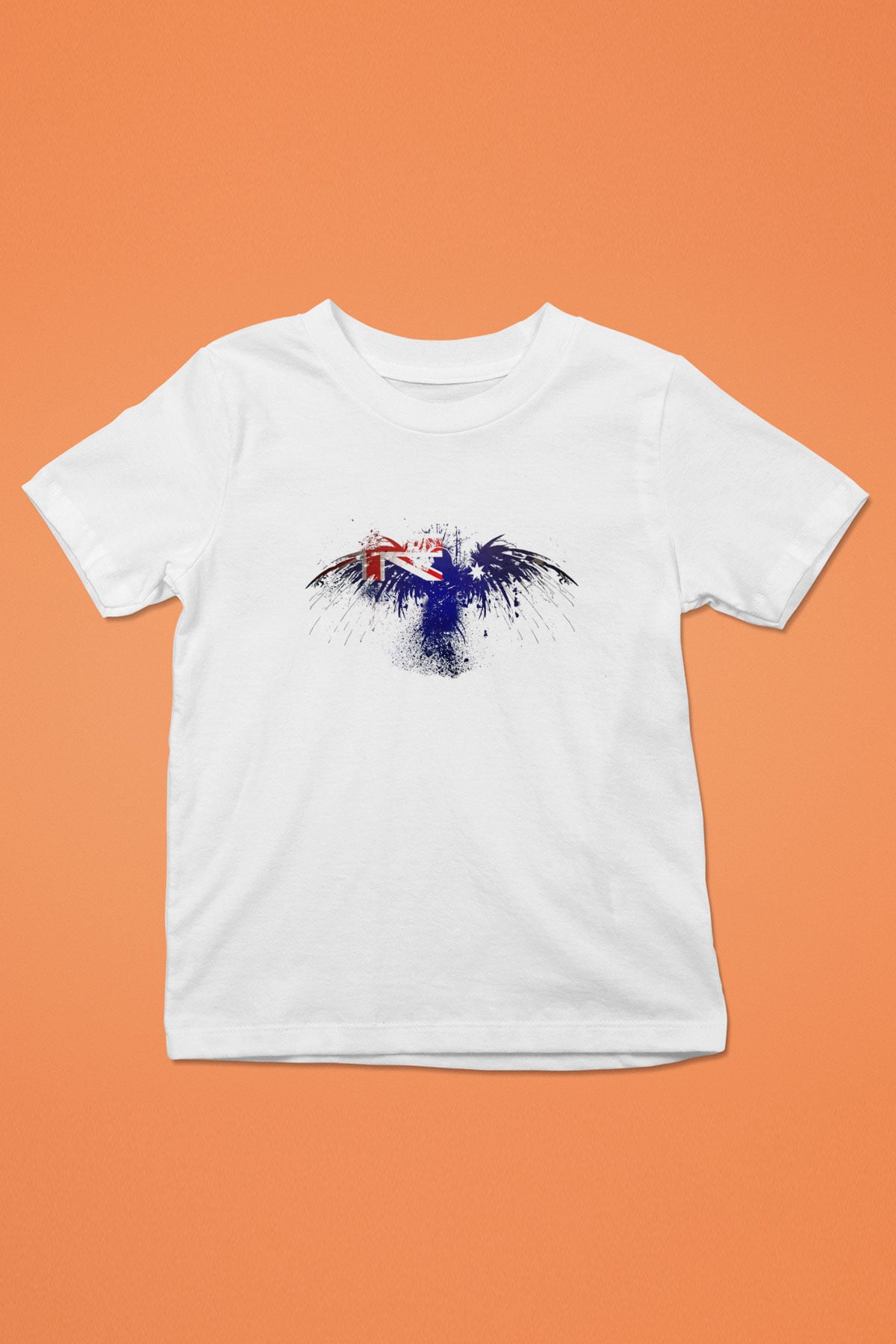 Avustralya Baskılı Beyaz Unisex Çocuk Tişört