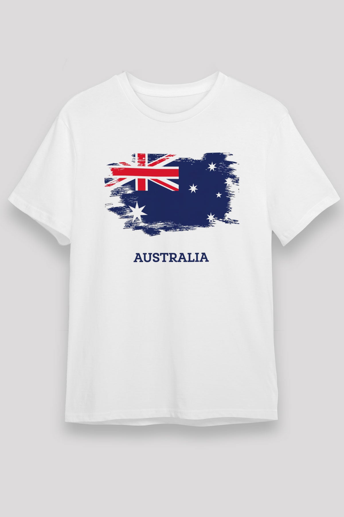 Avustralya Beyaz Unisex Tişört T-Shirt - TişörtFabrikası