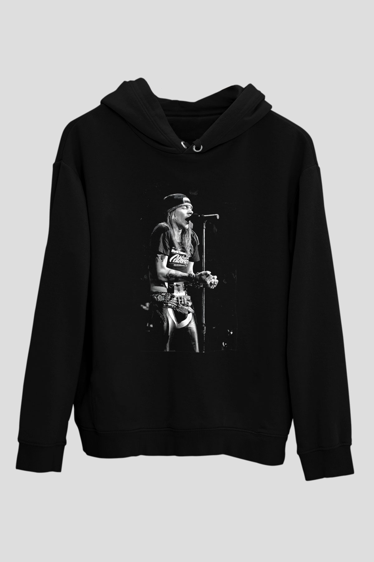 Axl Rose Siyah Unisex Hoodie