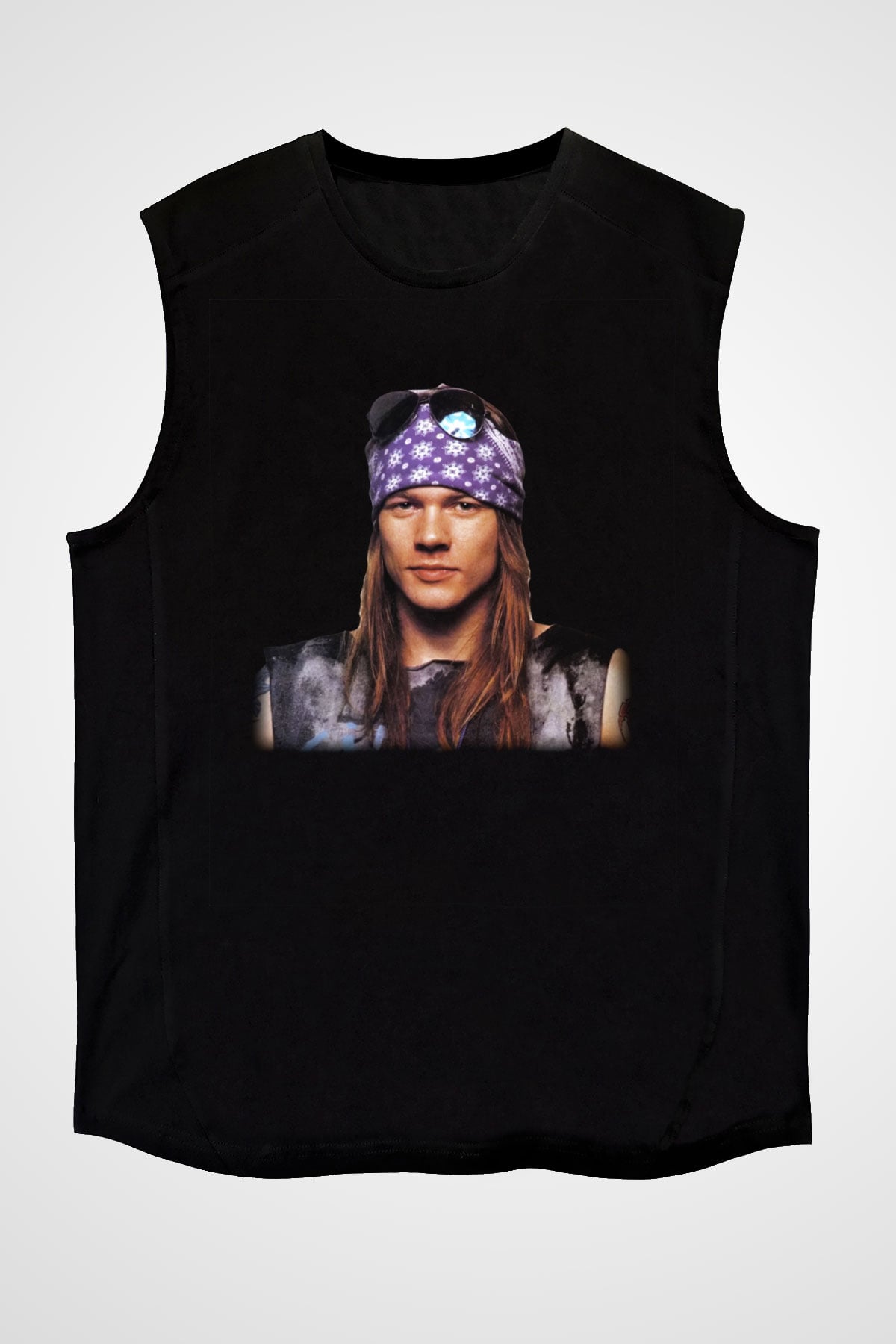 Axl Rose Siyah Unisex Kolsuz Tişört