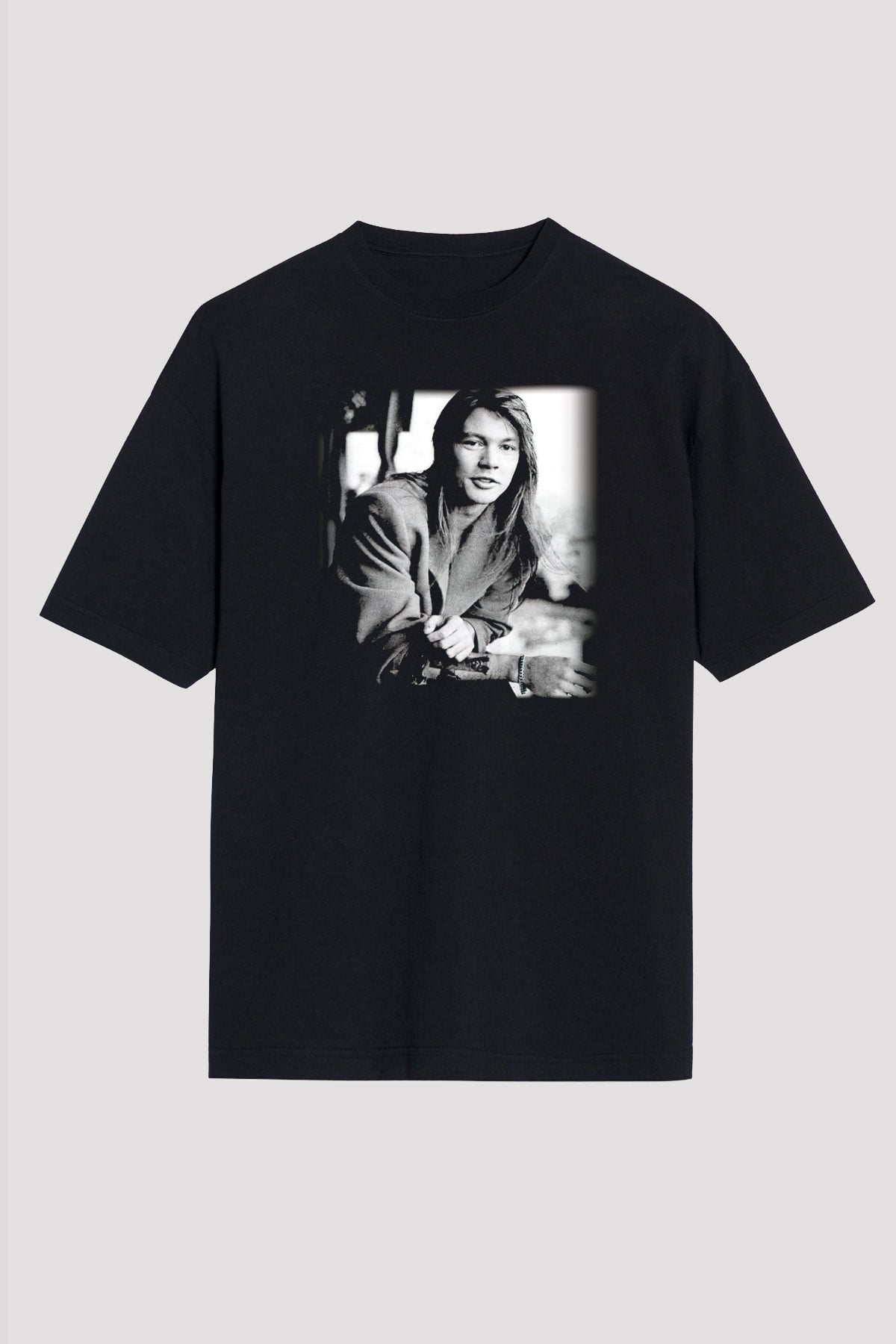 Axl Rose Siyah Unisex Oversize Tişört T-Shirt