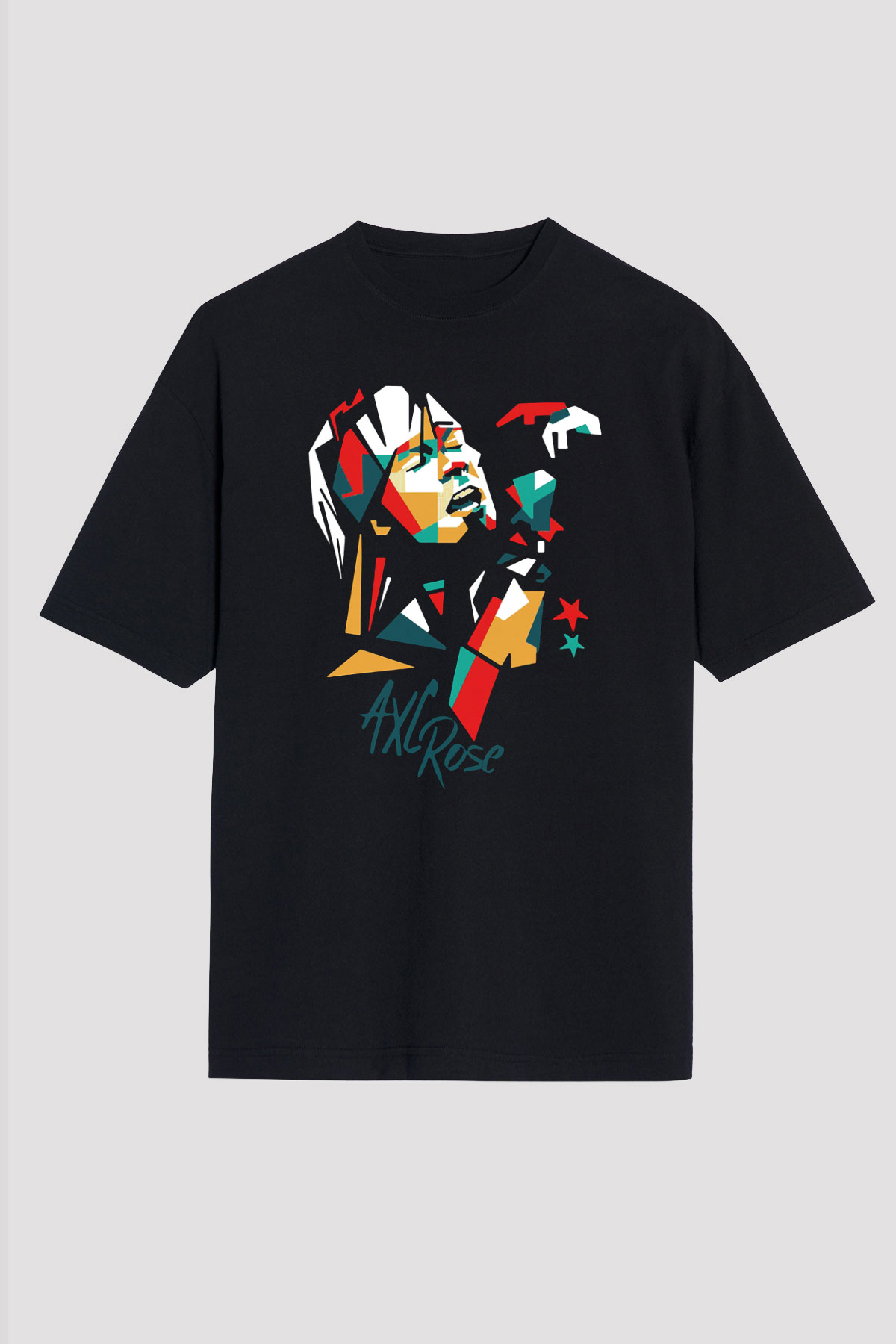 Axl Rose Siyah Unisex Oversize Tişört T-Shirt