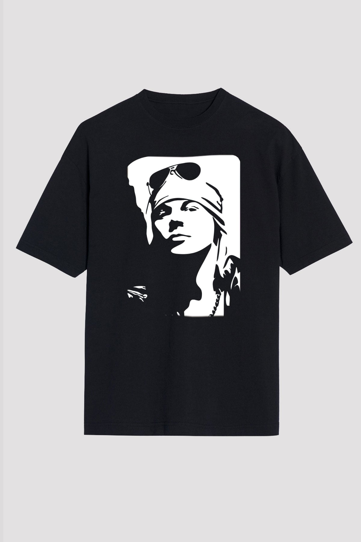 Axl Rose Siyah Unisex Oversize Tişört T-Shirt