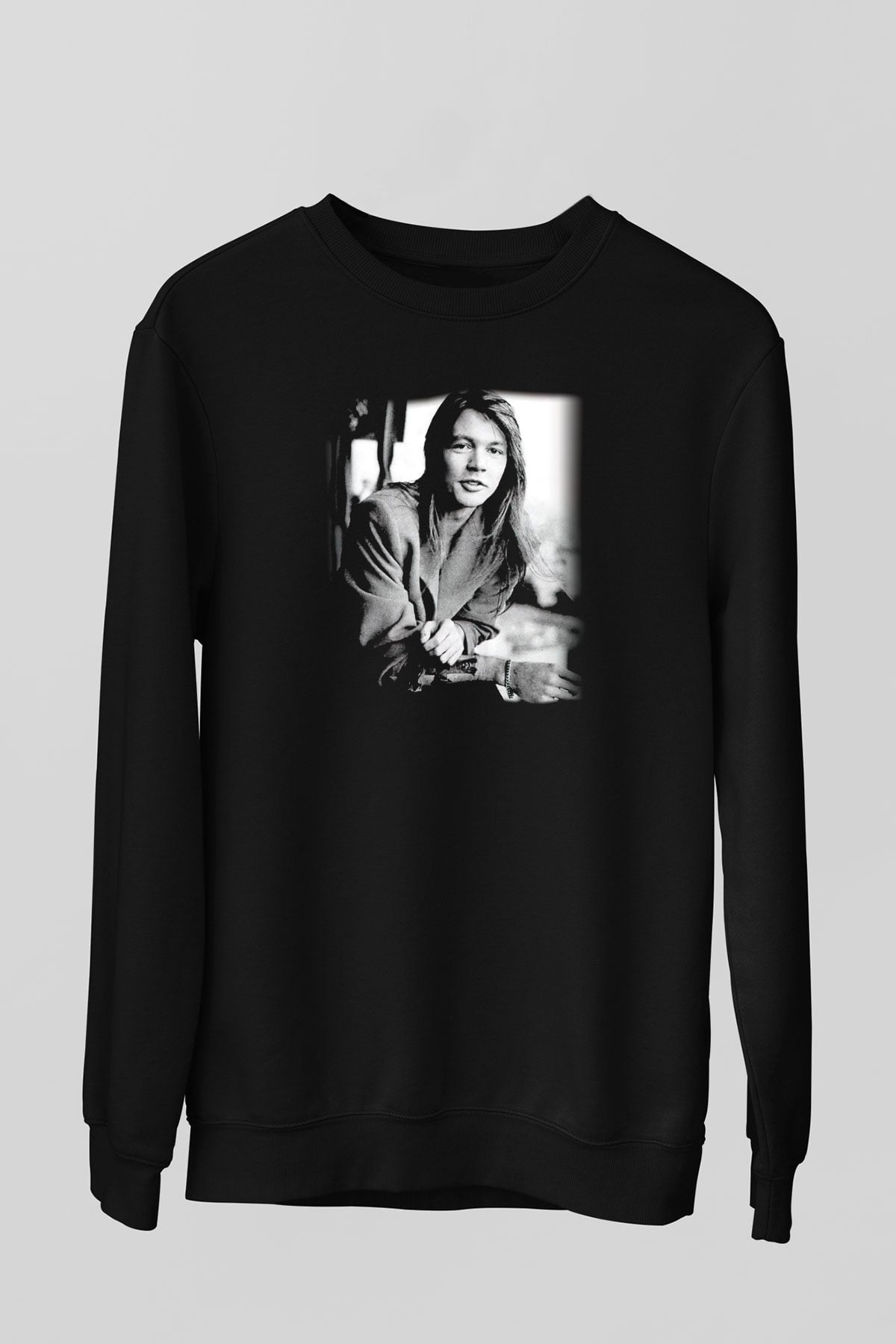 Axl Rose Siyah Unisex Sweatshirt