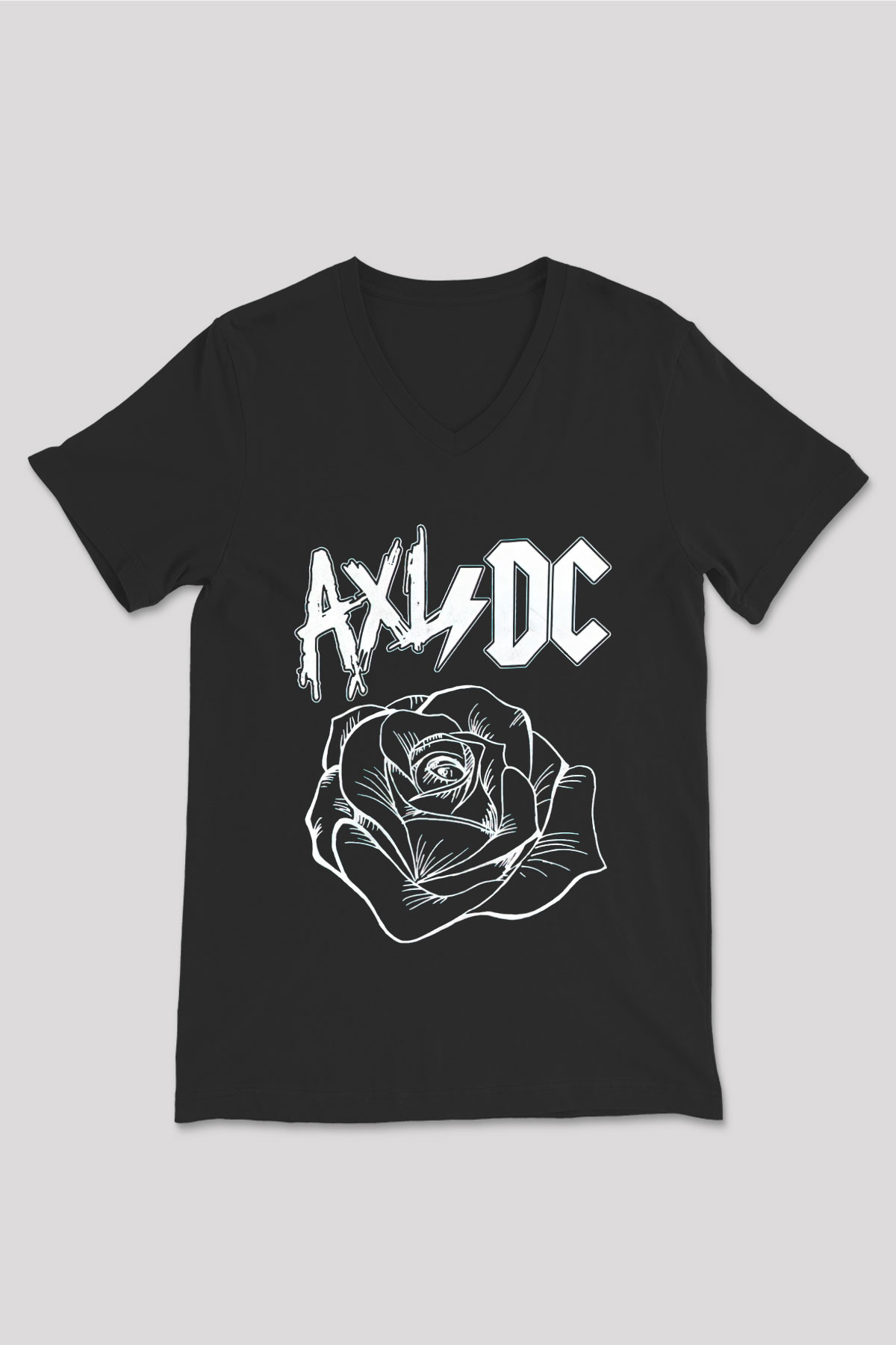 Axl Rose Siyah Unisex V Yaka Tişört