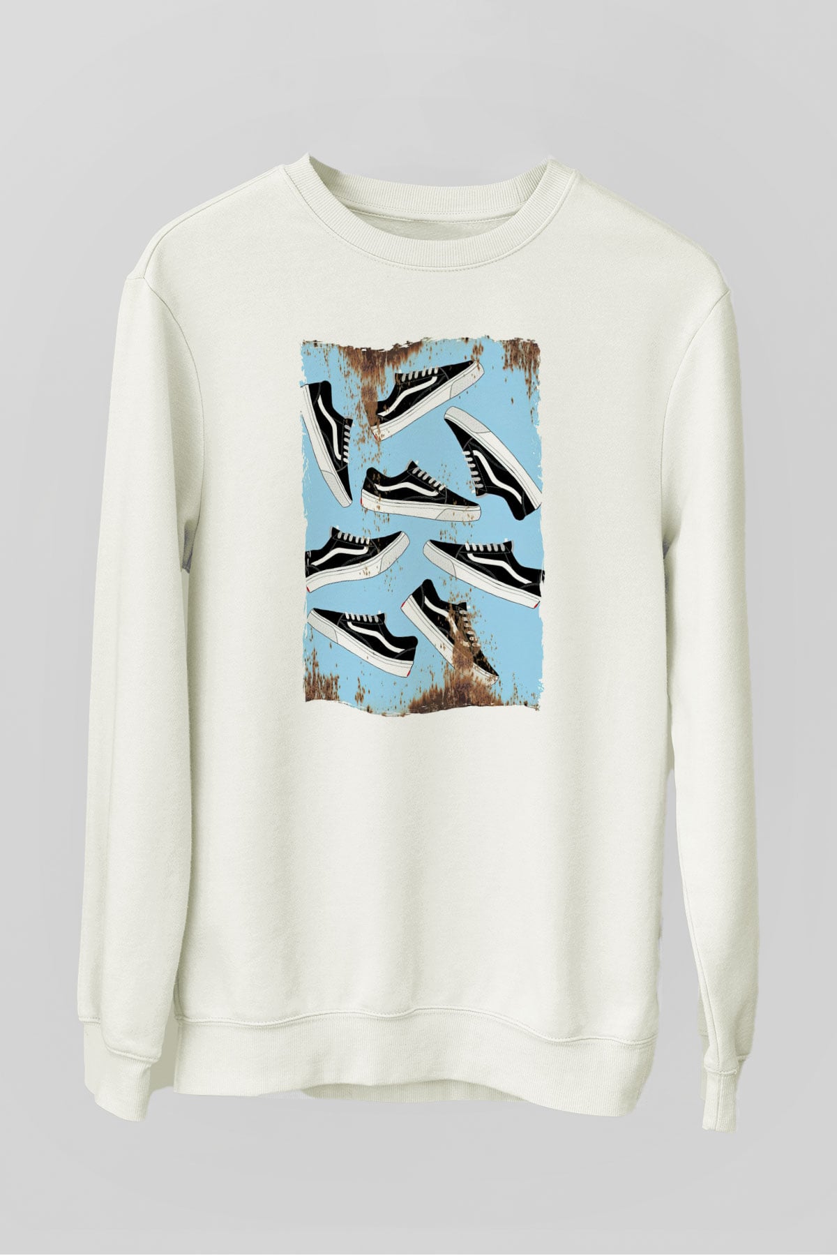 Ayakkabıcı Beyaz Unisex Sweatshirt