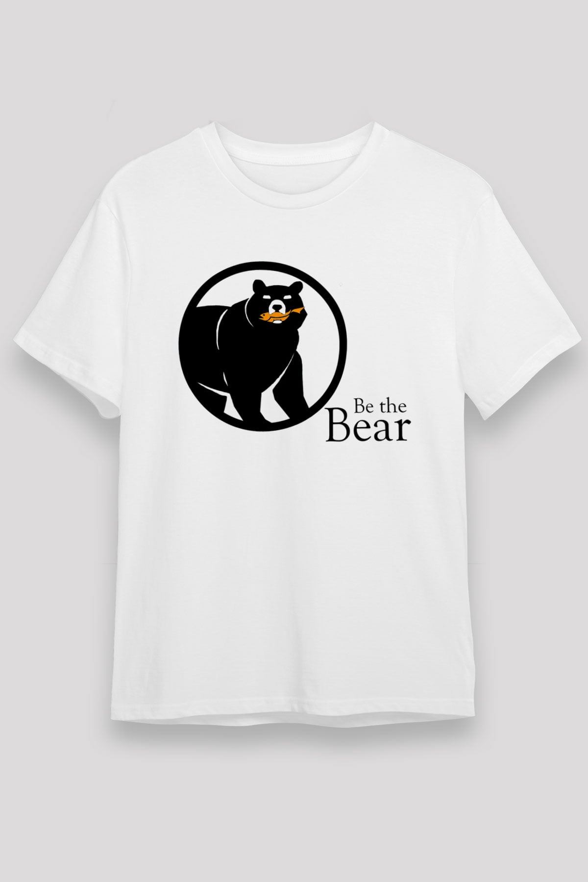 Ayı Beyaz Unisex Tişört T-Shirt - TişörtFabrikası
