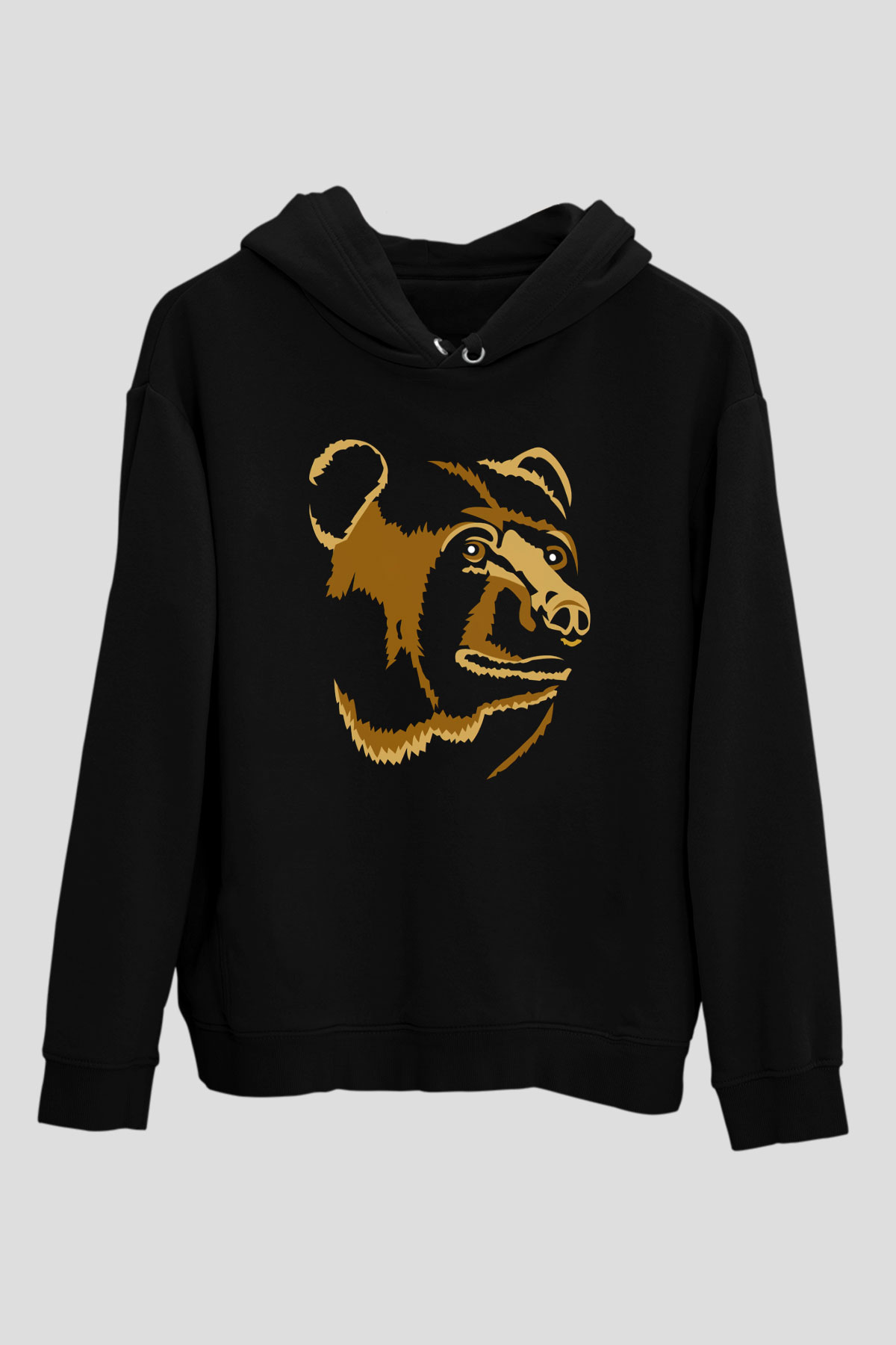 Ayı Siyah Unisex Hoodie