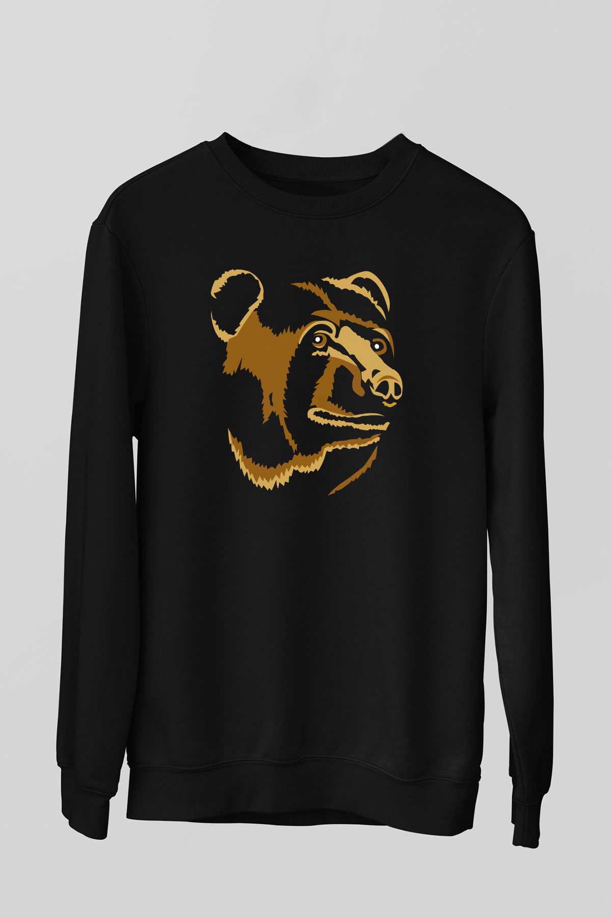 Ayı Siyah Unisex Sweatshirt