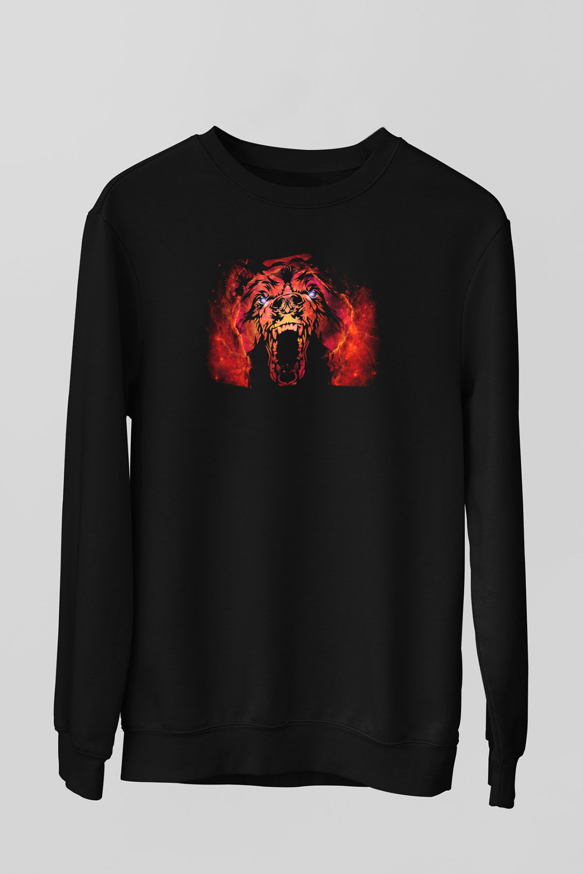 Ayı Siyah Unisex Sweatshirt