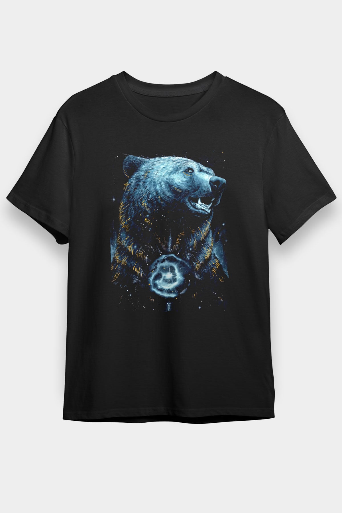 Ayı Siyah Unisex Tişört T-Shirt - TişörtFabrikası