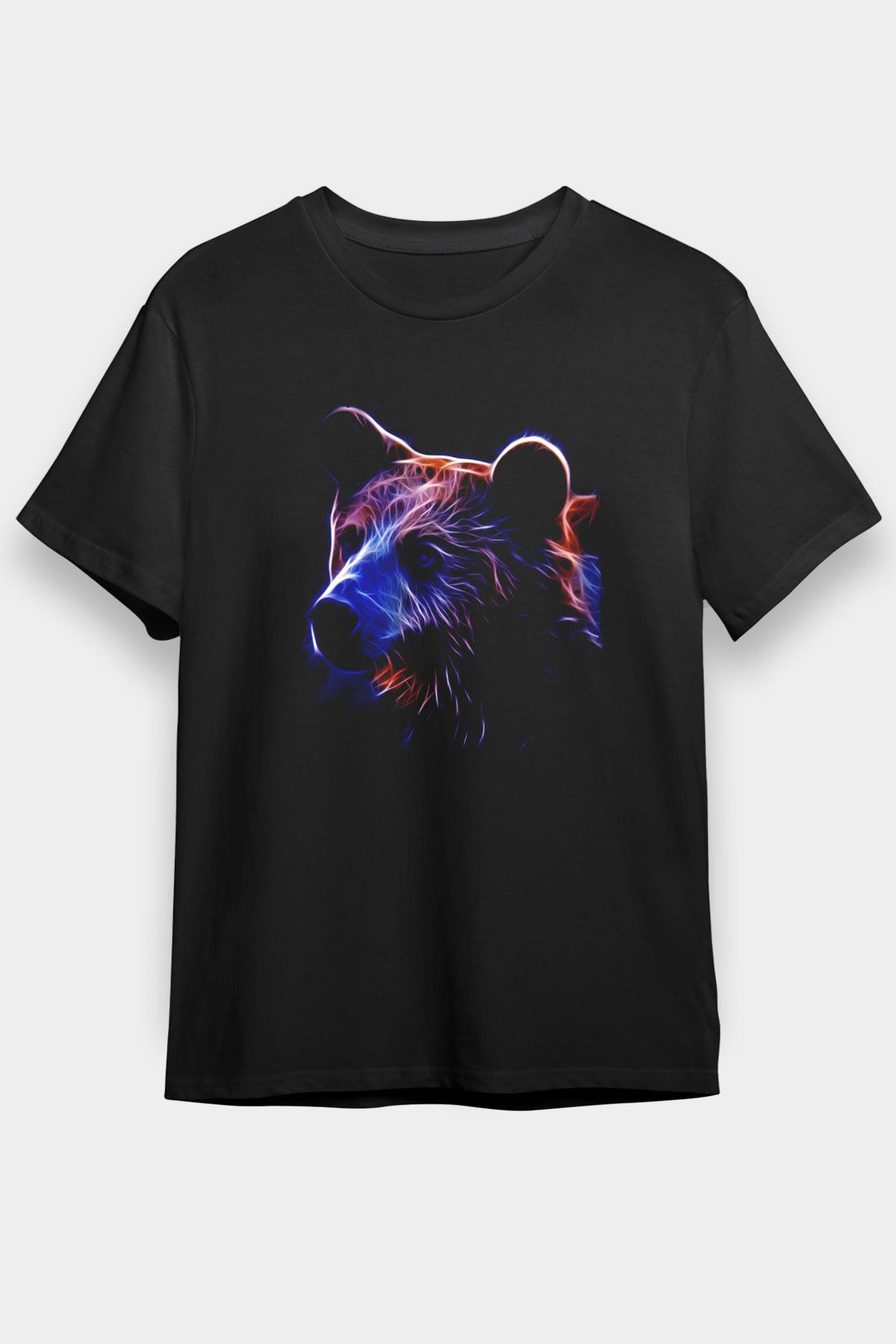 Ayı Siyah Unisex Tişört T-Shirt - TişörtFabrikası