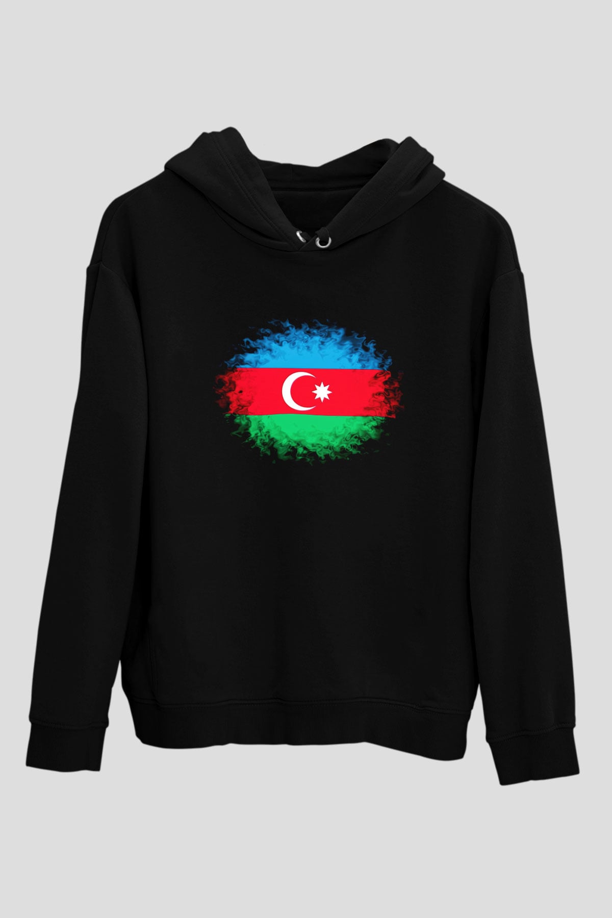 Azerbaycan Siyah Unisex Hoodie