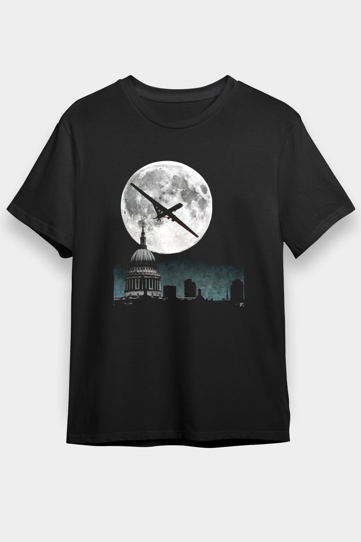Aziz Paul Katedrali Siyah Unisex Tişört T-Shirt - TişörtFabrikası