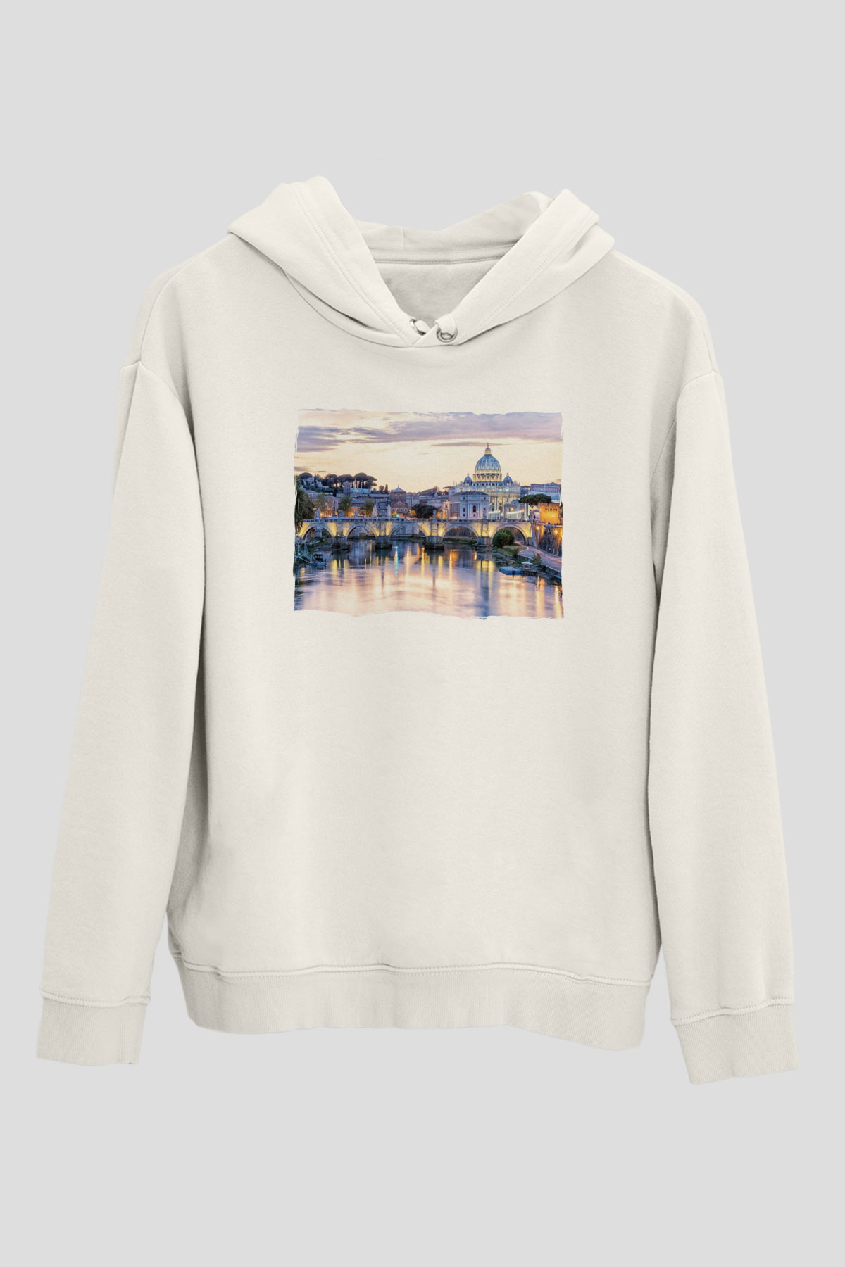 Aziz Petrus Bazilikası Beyaz Unisex Hoodie