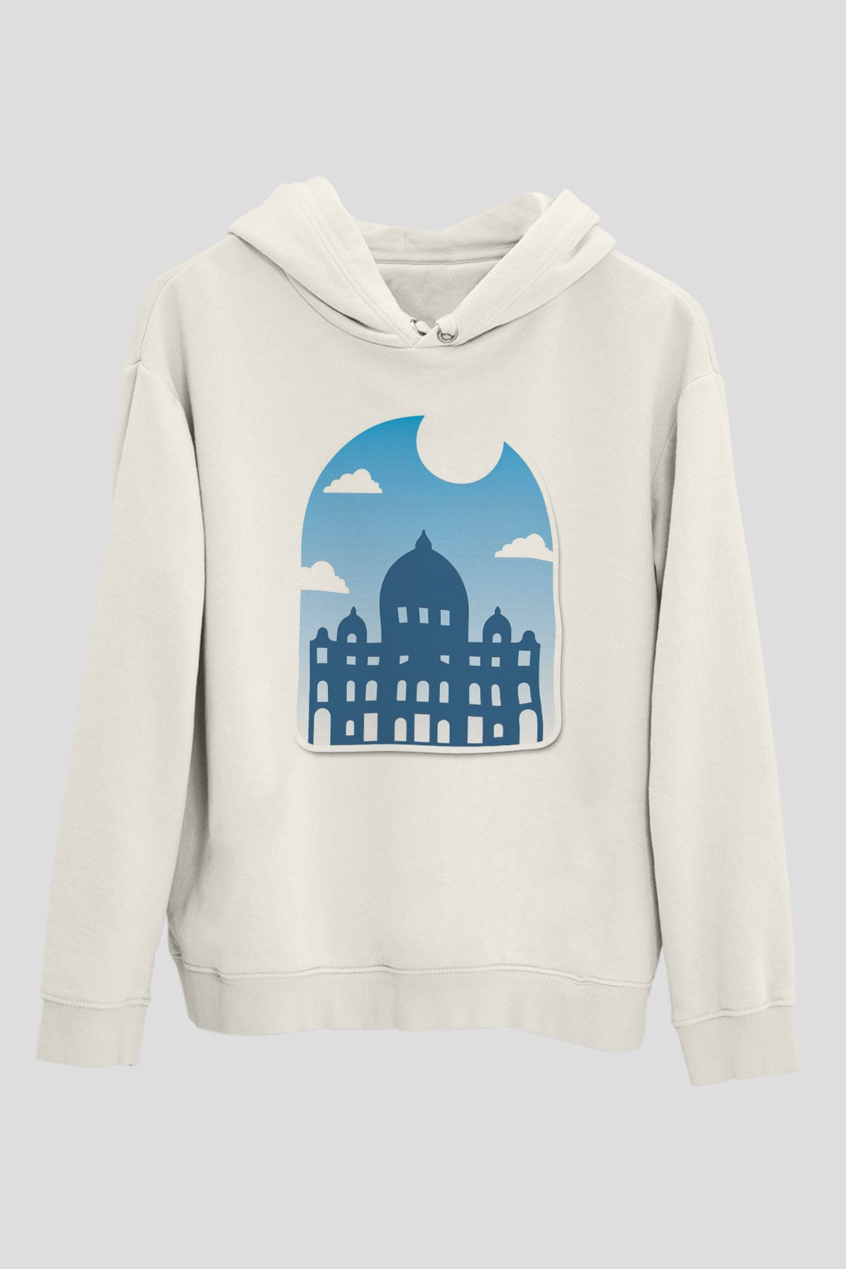 Aziz Petrus Bazilikası Beyaz Unisex Hoodie