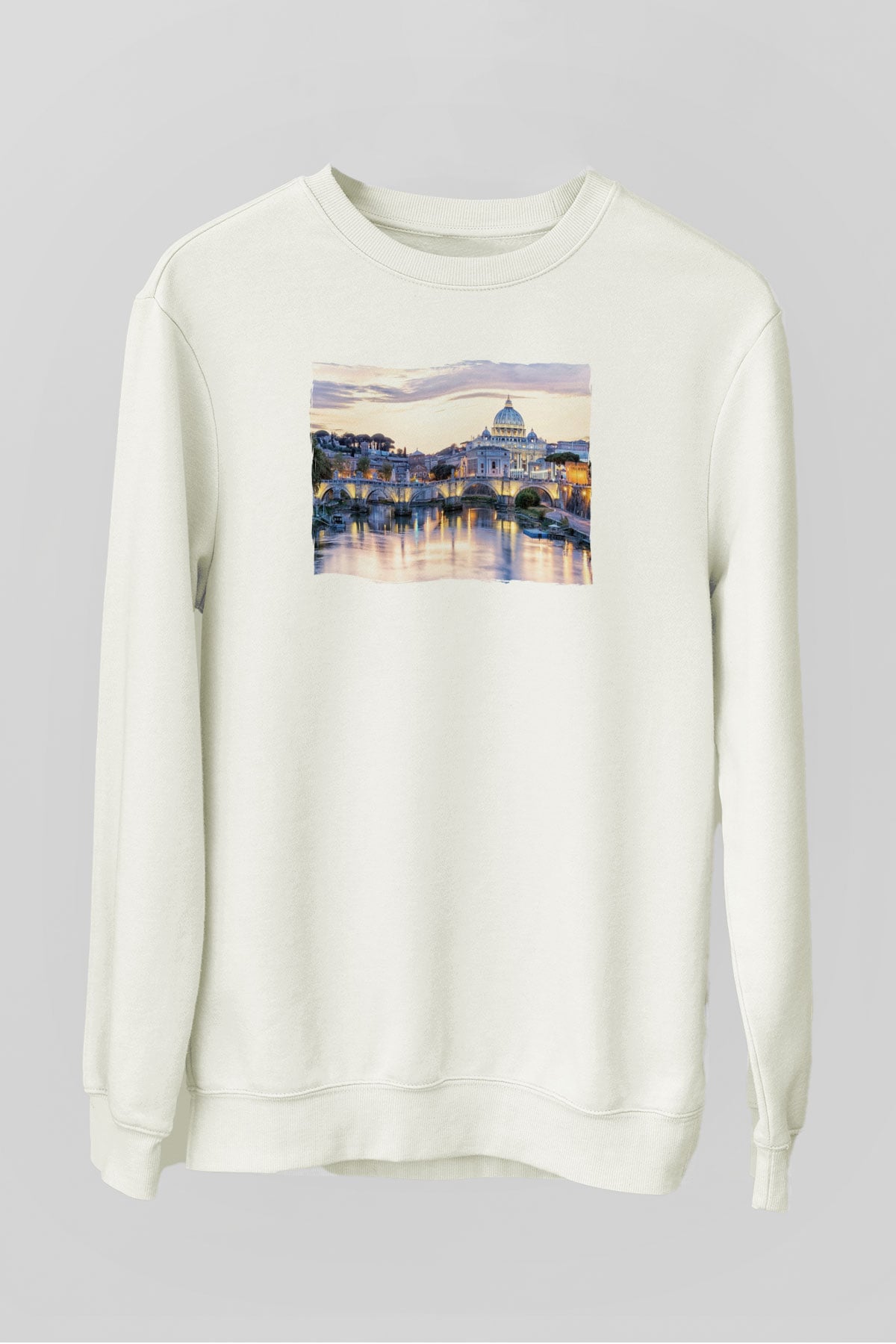 Aziz Petrus Bazilikası Beyaz Unisex Sweatshirt
