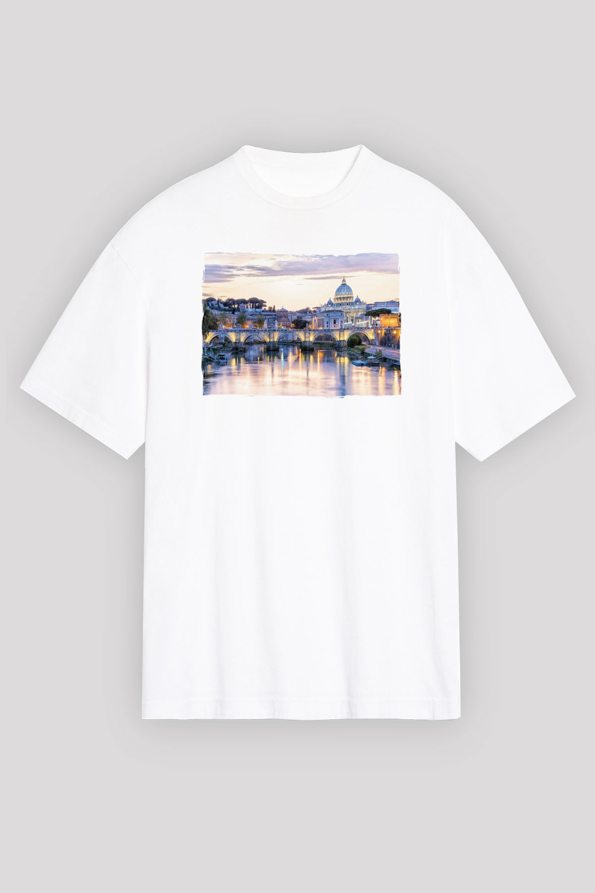Aziz Petrus Bazilikası Beyaz Unisex Tişört T-Shirt - TişörtFabrikası