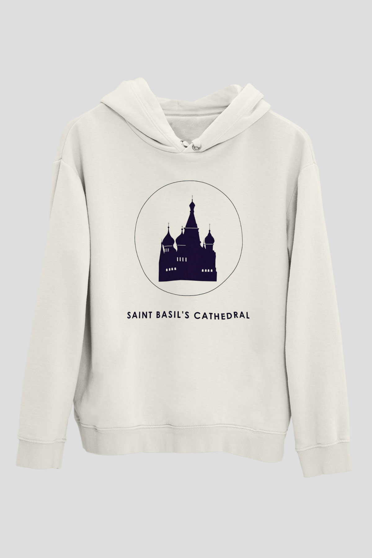 Aziz Vasil Katedrali Beyaz Unisex Hoodie