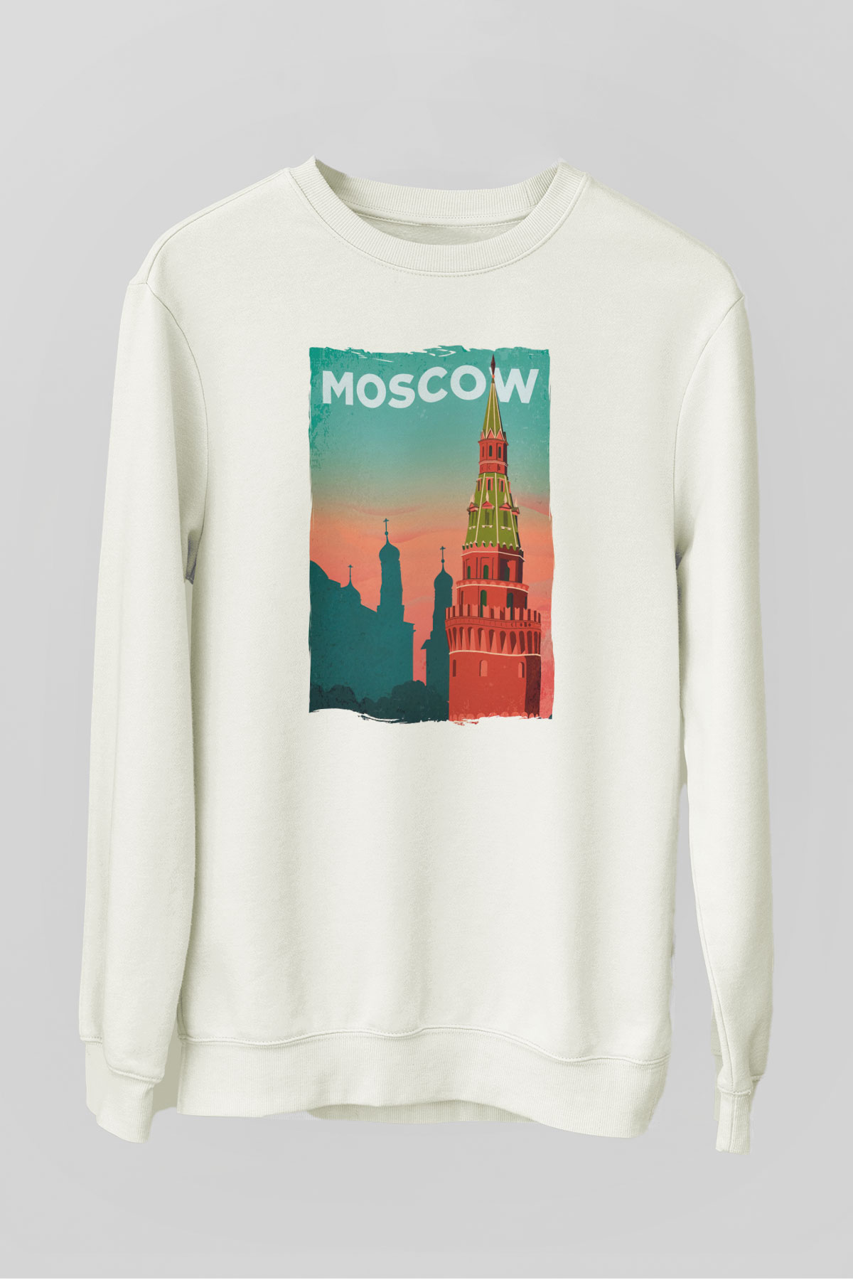 Aziz Vasil Katedrali Beyaz Unisex Sweatshirt