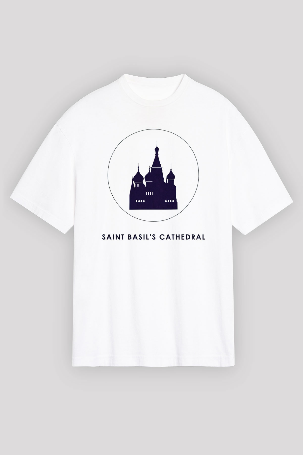 Aziz Vasil Katedrali Beyaz Unisex Tişört T-Shirt - TişörtFabrikası