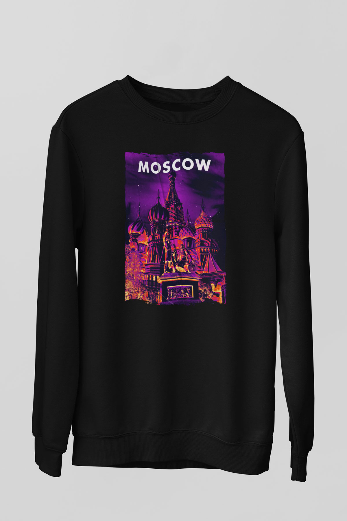 Aziz Vasil Katedrali Siyah Unisex Sweatshirt