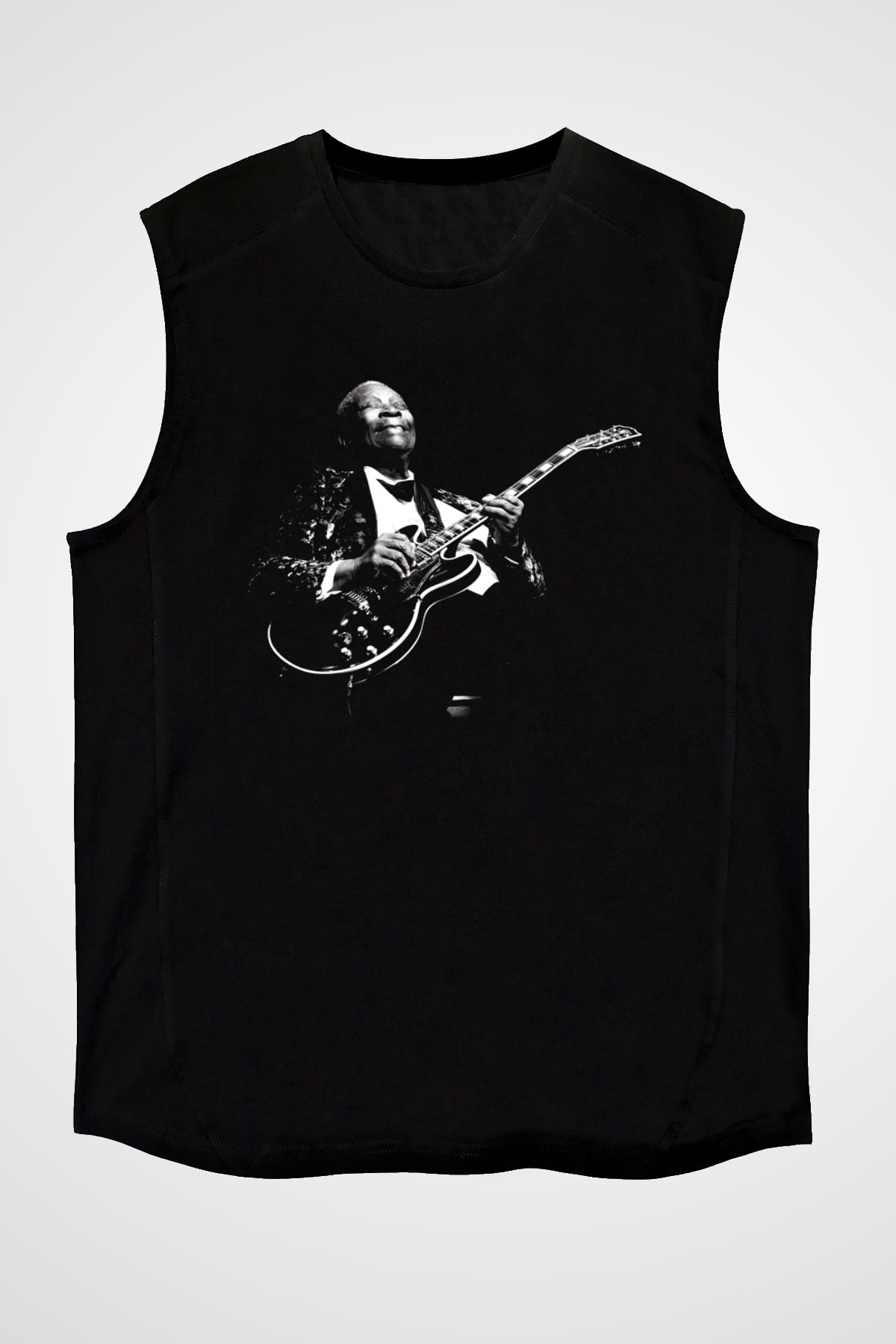 B.B. King Siyah Unisex Kolsuz Tişört
