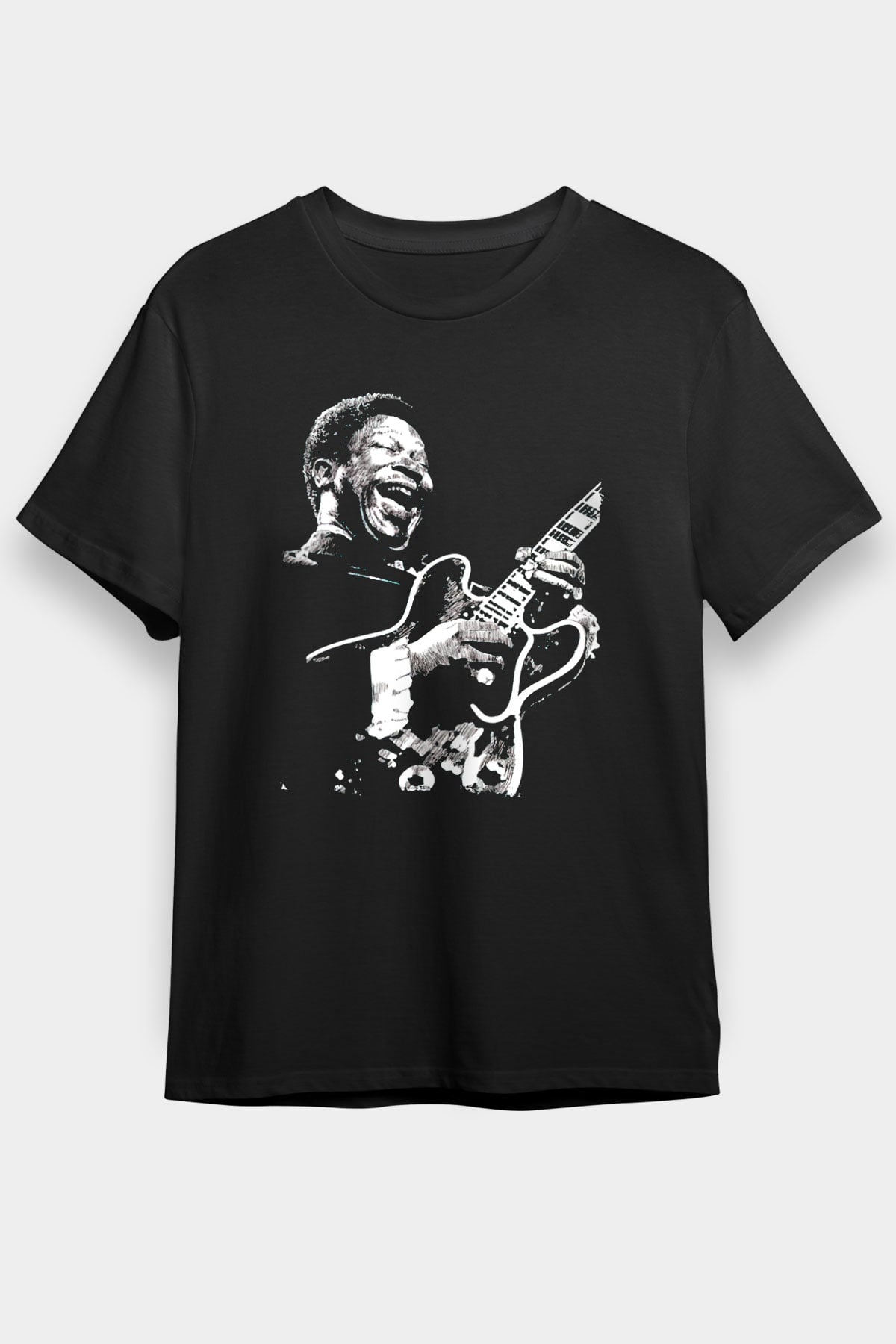 B.B. King Siyah Unisex Tişört T-Shirt - TişörtFabrikası