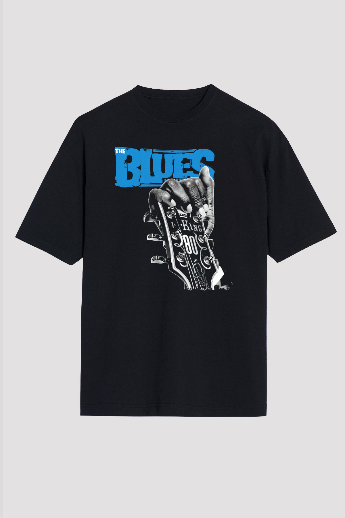 B.B. King Siyah Unisex Tişört T-Shirt - TişörtFabrikası