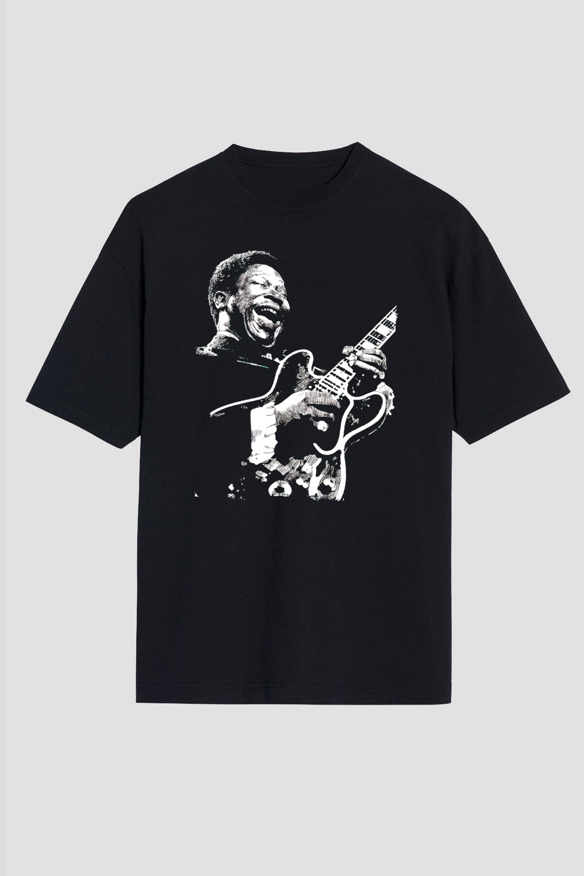 B.B. King Siyah Unisex Tişört T-Shirt - TişörtFabrikası