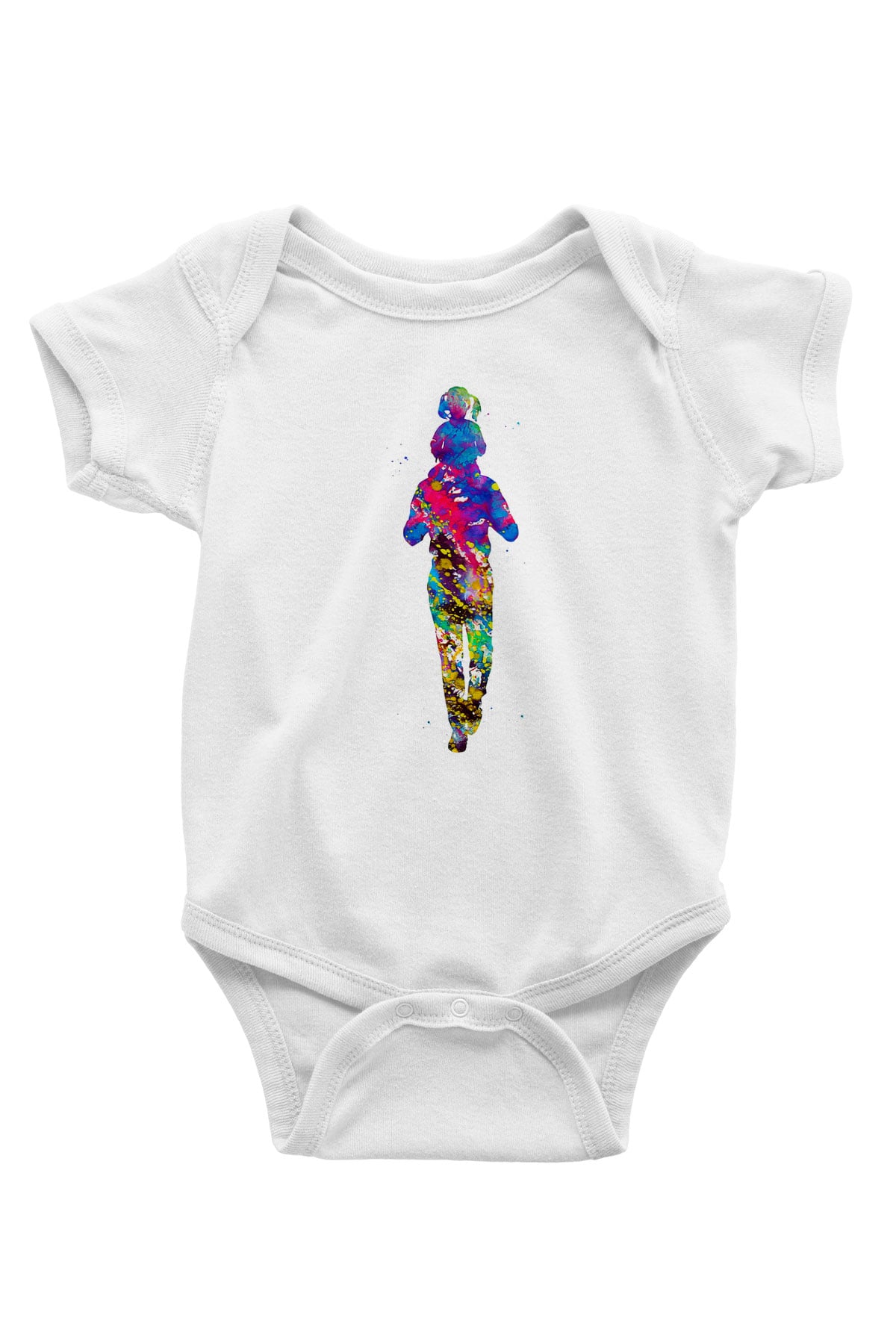 Babalar Günü Baskılı Beyaz Unisex Bebek Body - Zıbın