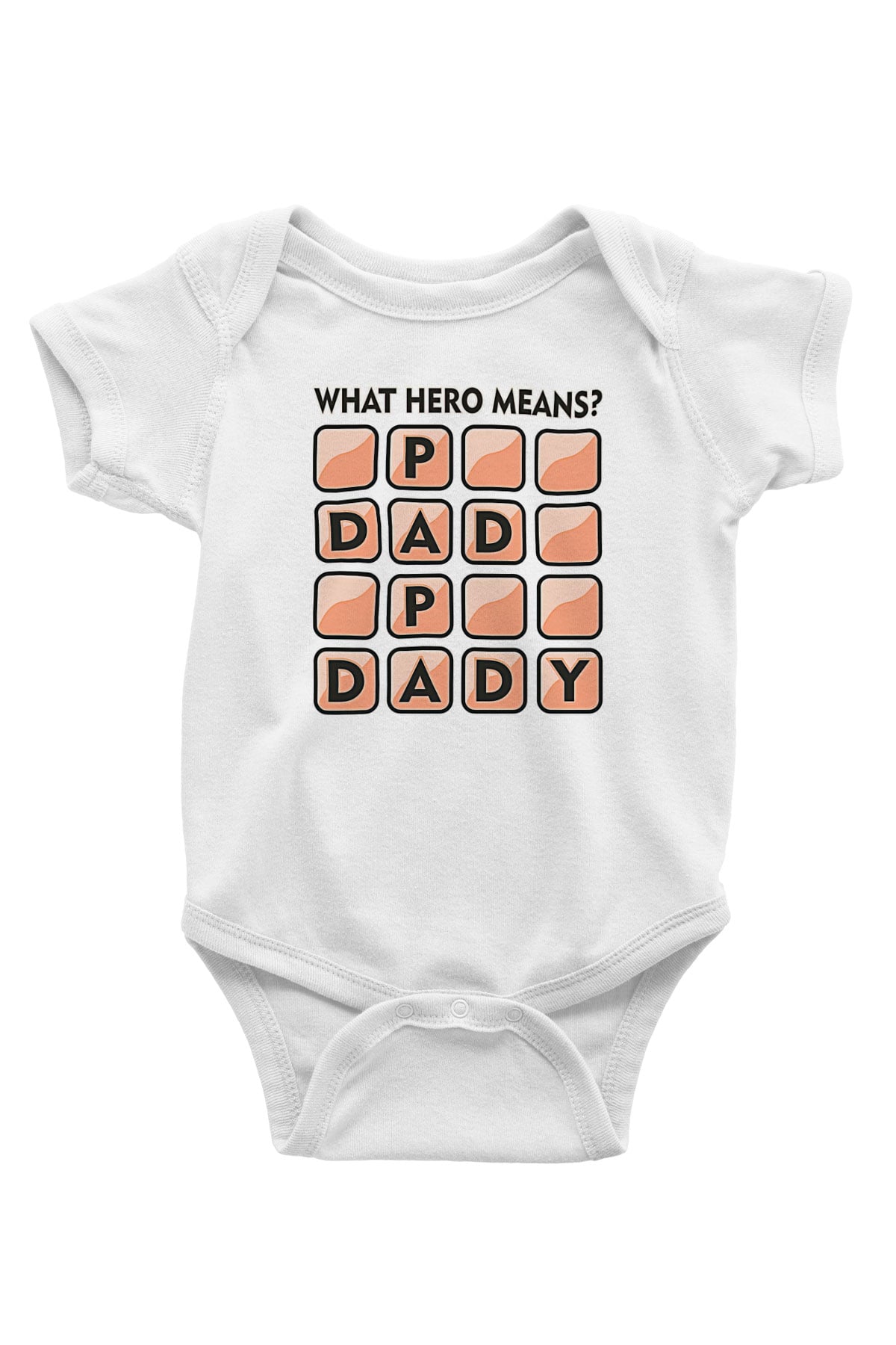 Babalar Günü Baskılı Beyaz Unisex Bebek Body - Zıbın