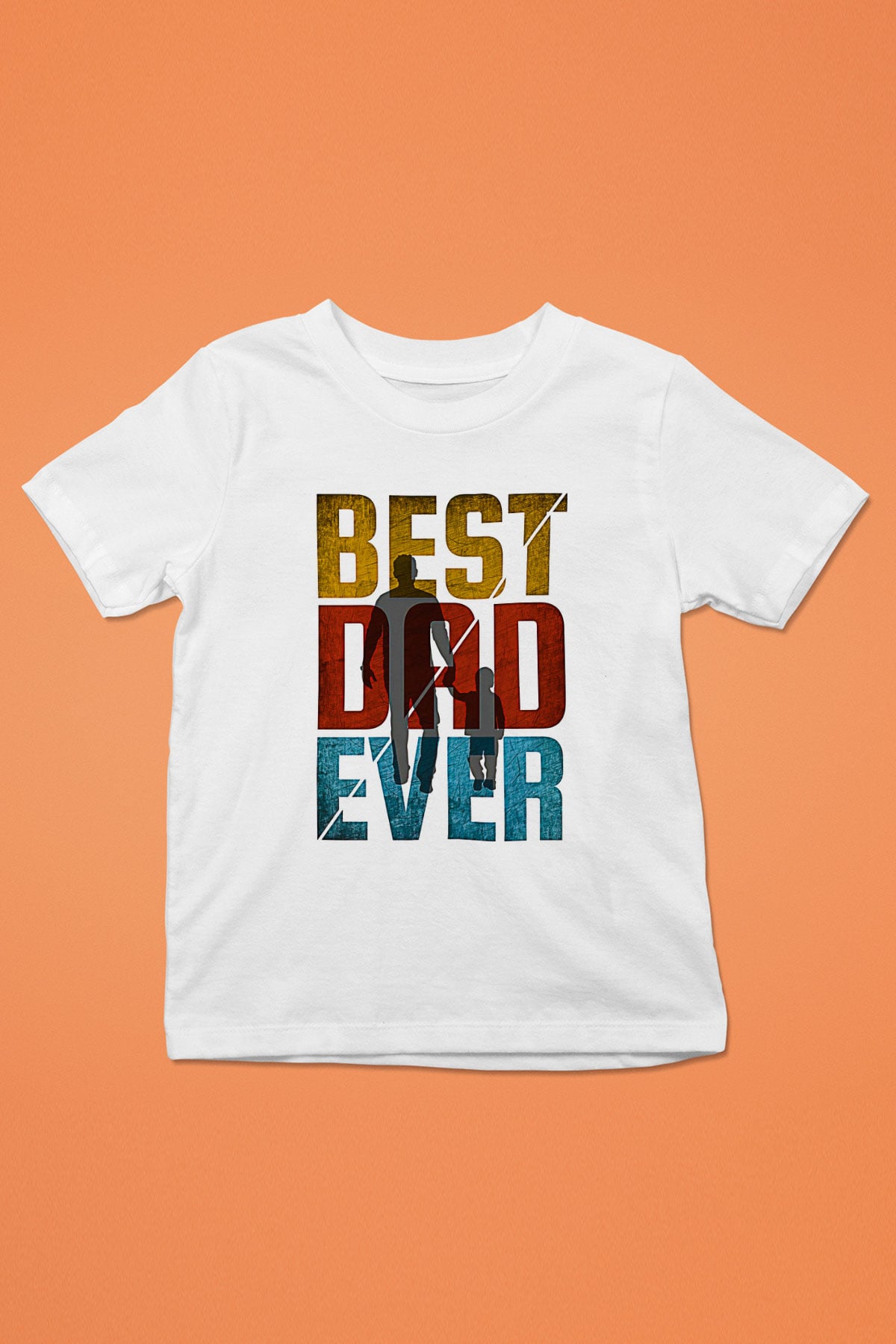Babalar Günü Baskılı Beyaz Unisex Beyaz Çocuk Tişört - Tshirt