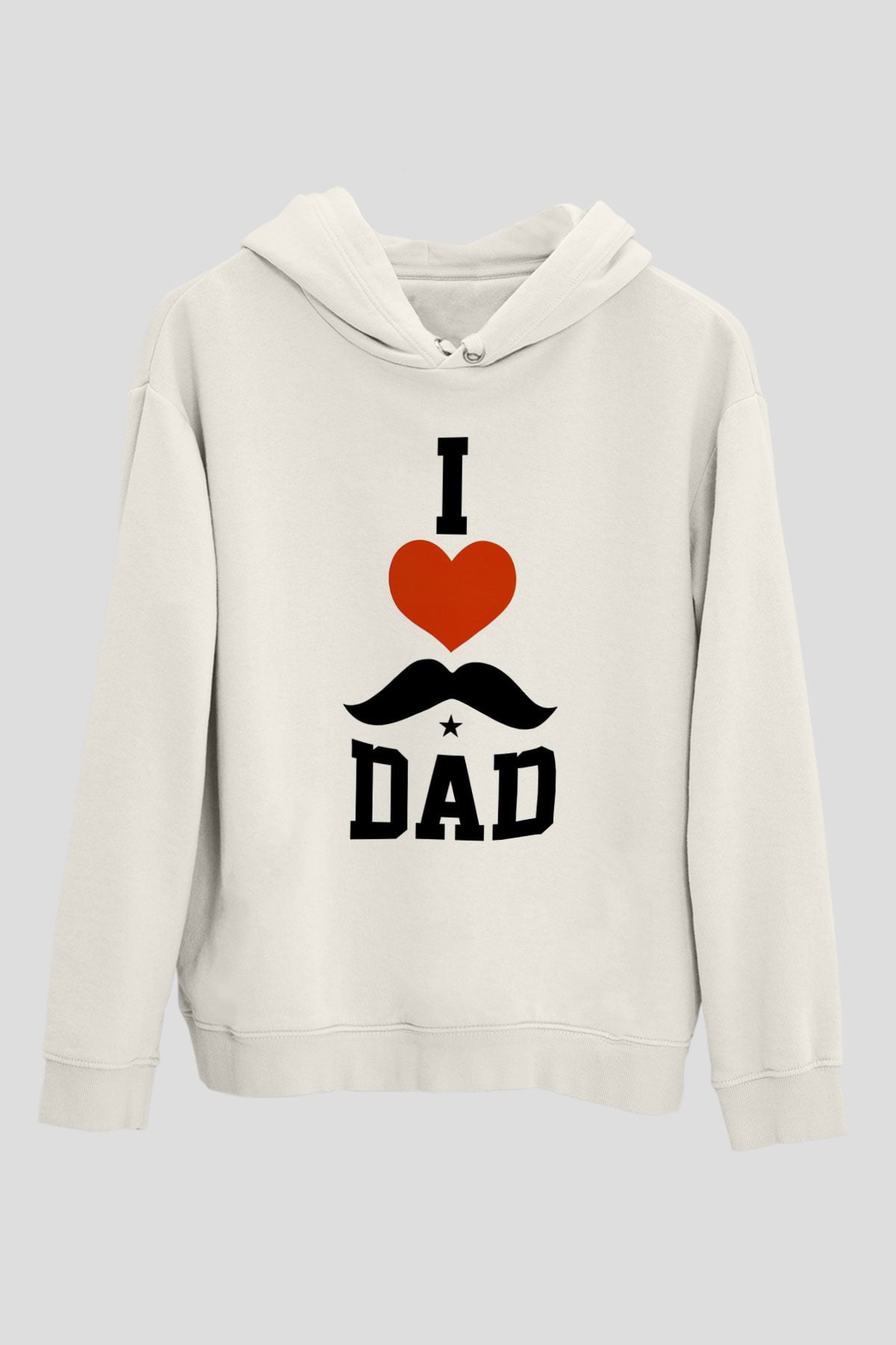 Babalar Günü Beyaz Unisex Hoodie