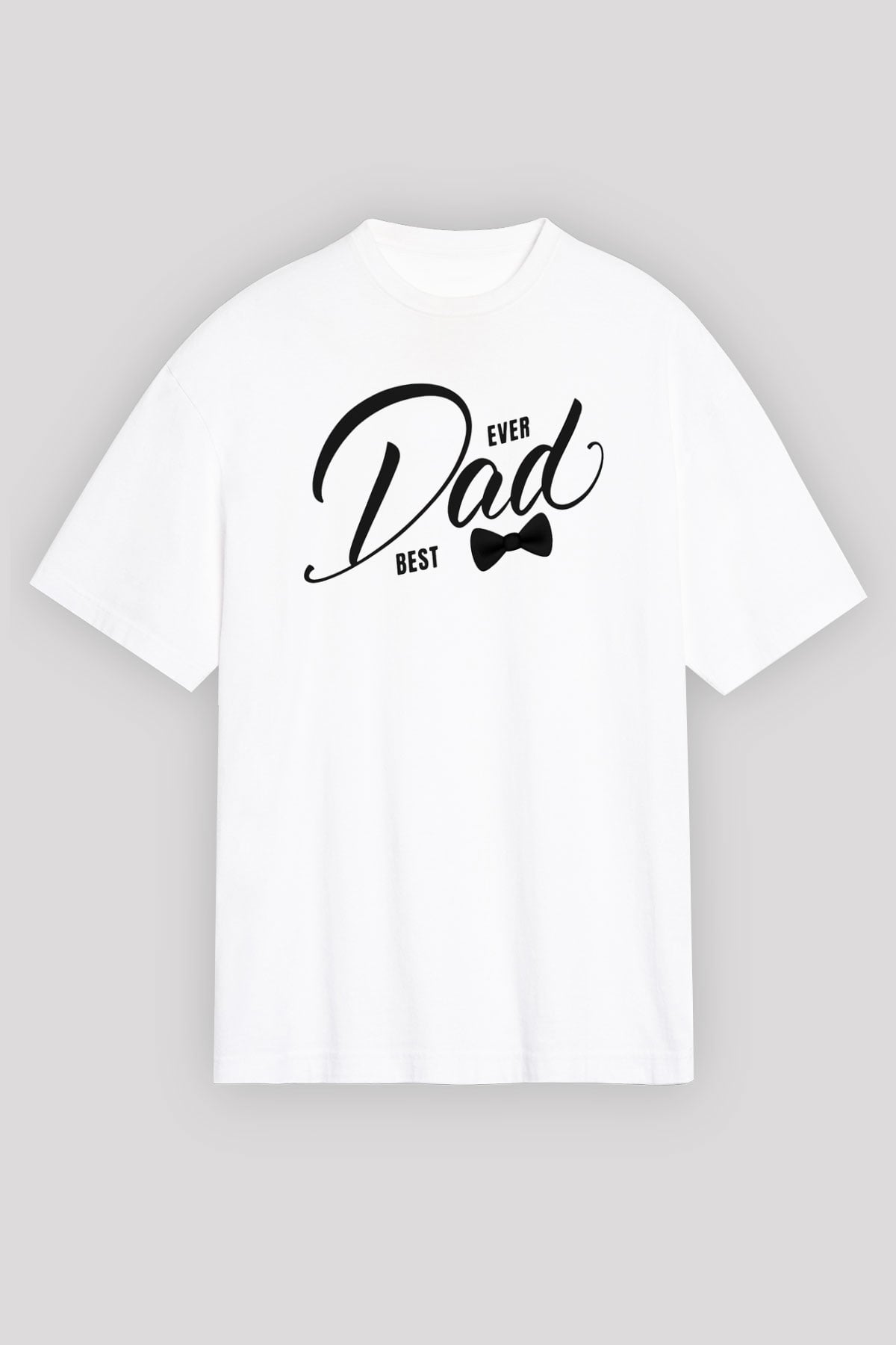 Babalar Günü Beyaz Unisex Oversize Tişört T-Shirt