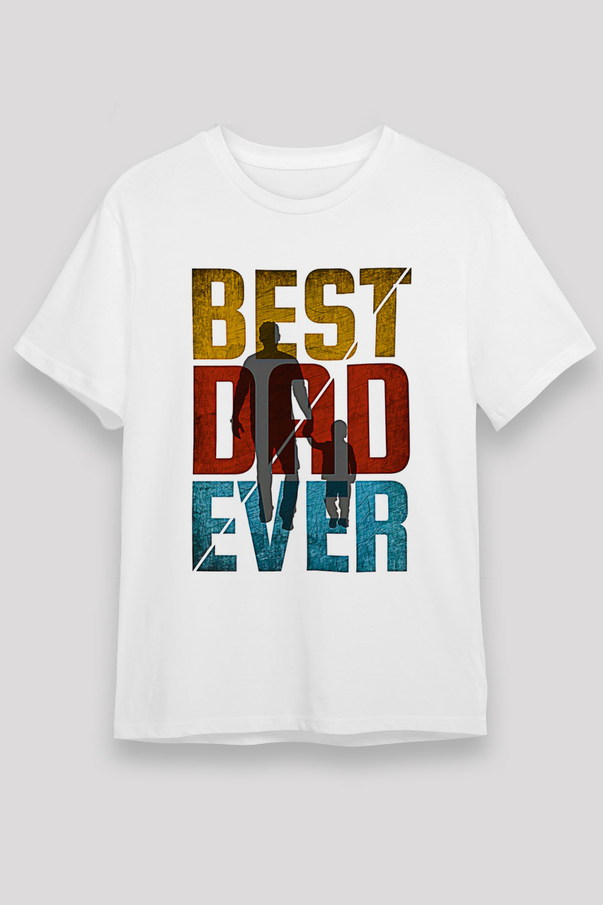 Babalar Günü Unisex Baskılı Beyaz Tişört - Tshirt