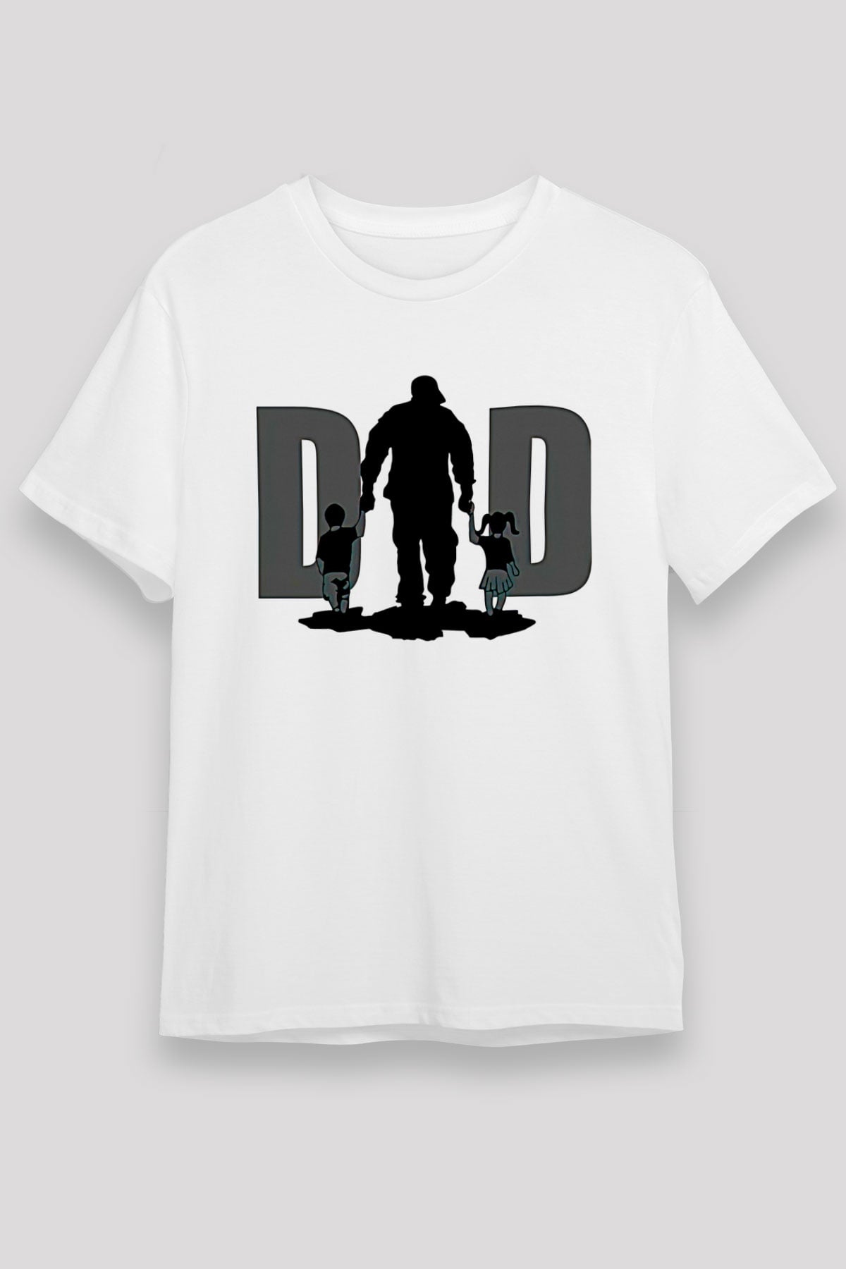 Babalar Günü Unisex Baskılı Beyaz Tişört - Tshirt