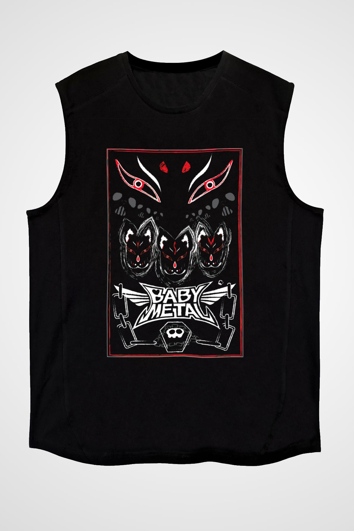 Babymetal Siyah Unisex Kolsuz Tişört