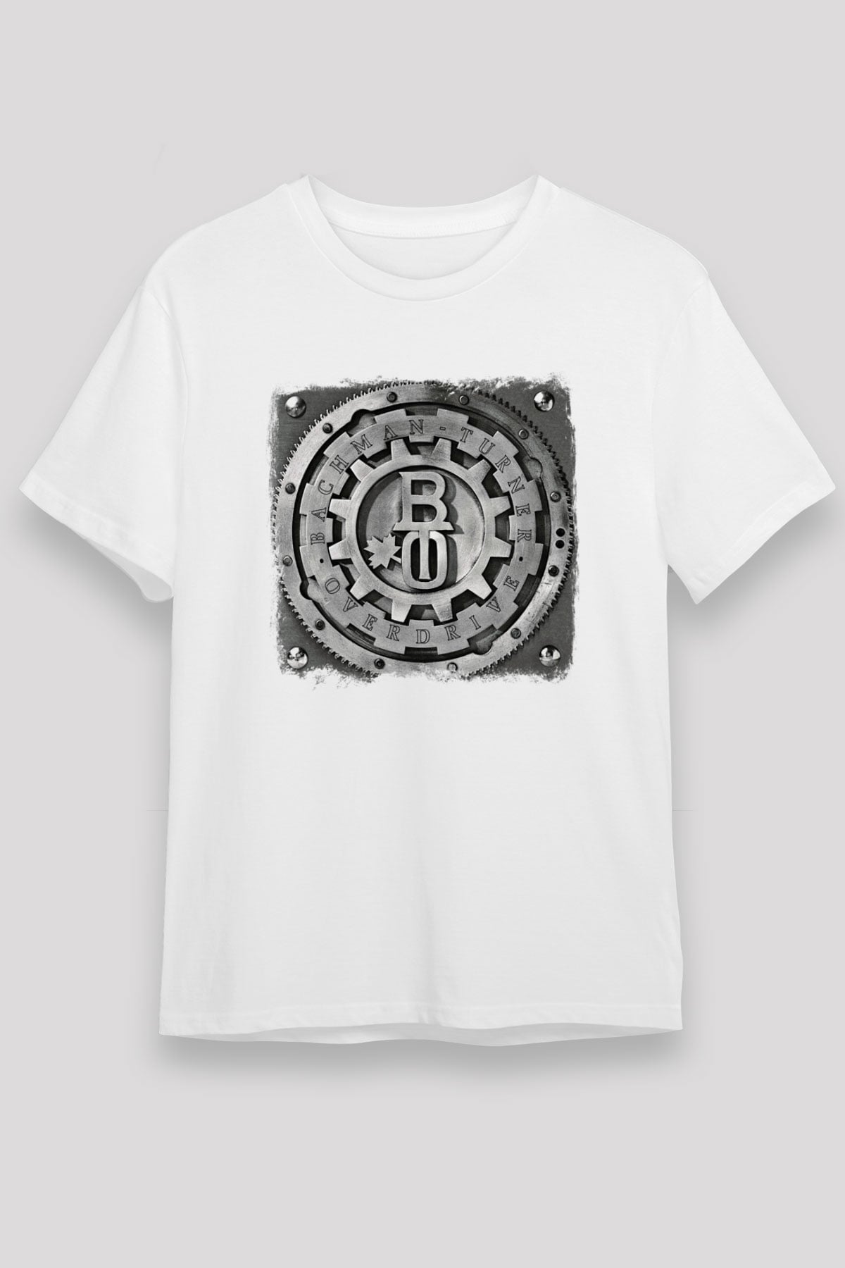 Bachman–Turner Overdrive Baskılı Unisex Beyaz Tişört