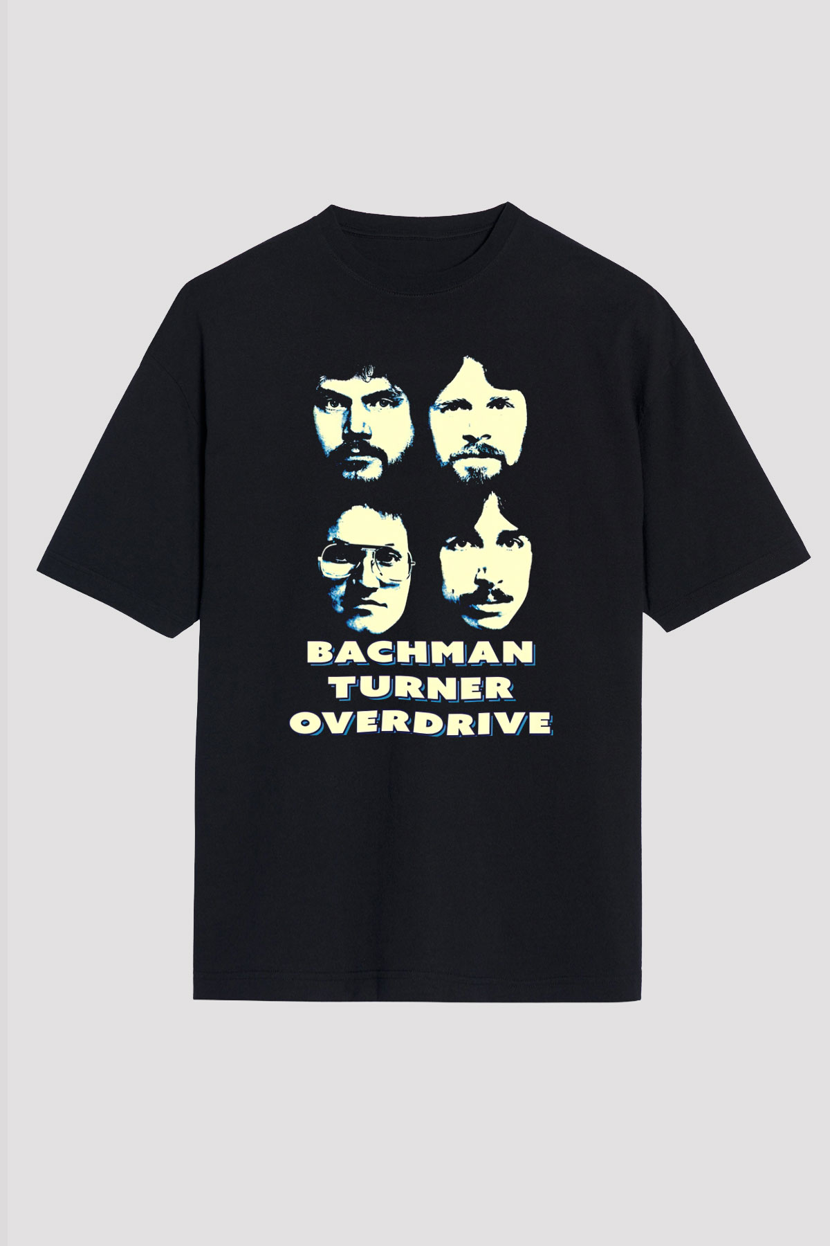 Bachman-Turner Overdrive Siyah Unisex Tişört T-Shirt - TişörtFabrikası