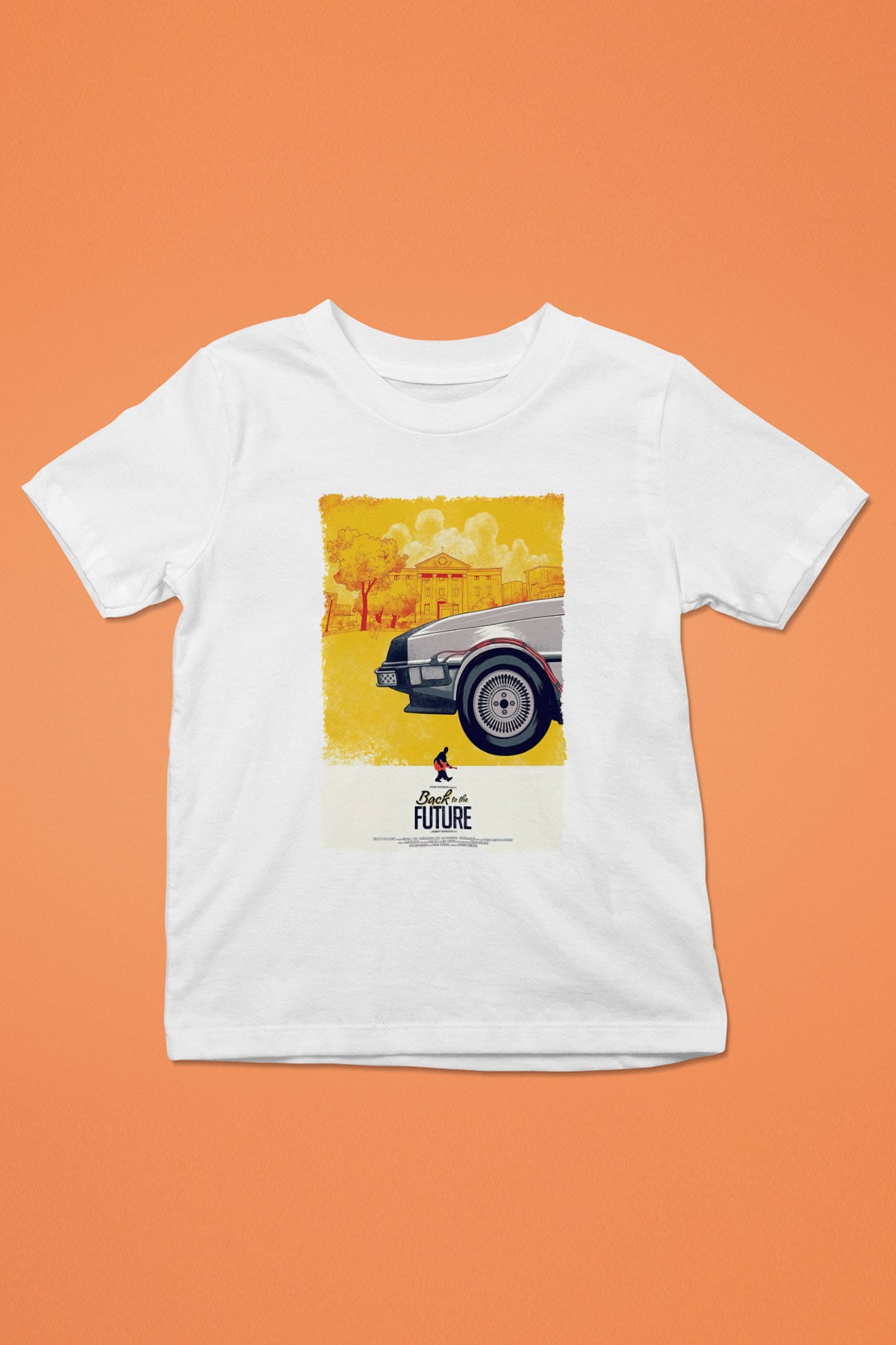 Back to the Future Geleceğe Dönüş Beyaz Unisex Çocuk Tişört