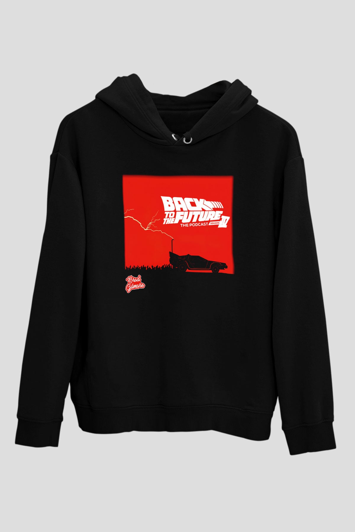 Back to the future Geleceğe Dönüş Siyah Unisex Kapüşonlu Sweatshirt