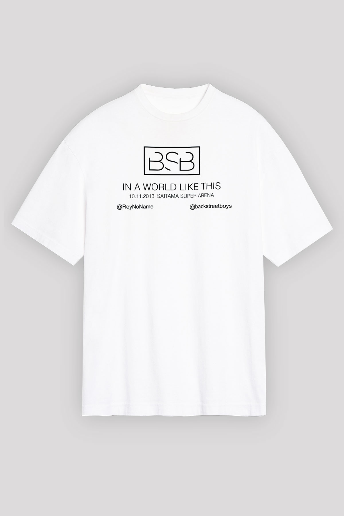 Backstreet Boys Beyaz Unisex Oversize Tişört T-Shirt