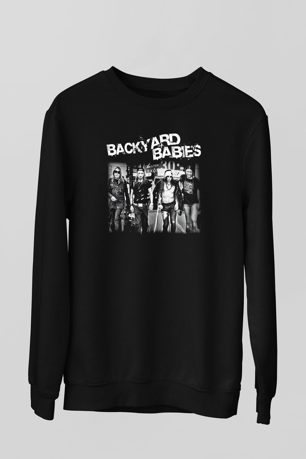 Backyard Babies Siyah Unisex Sweatshirt