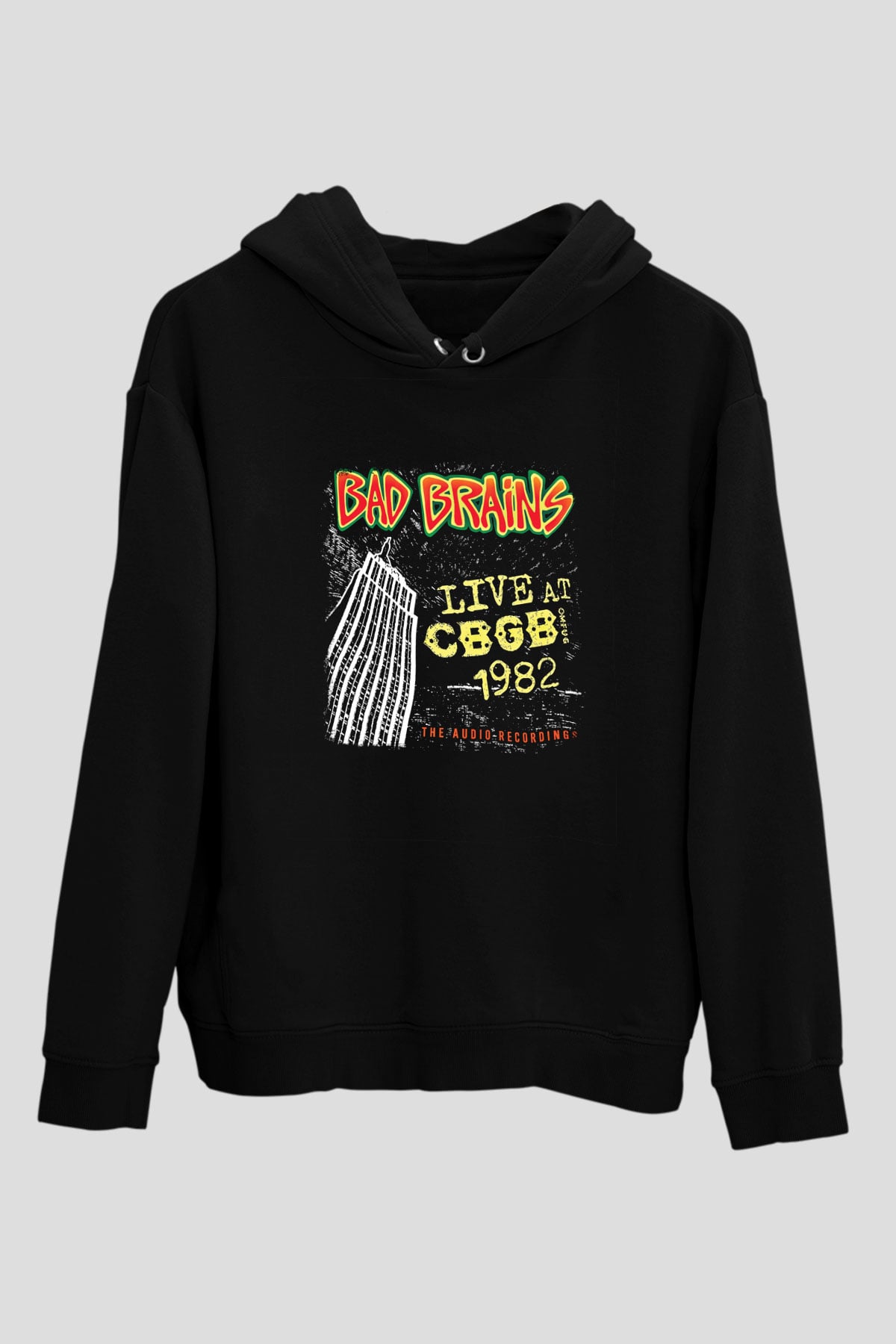 Bad Brains Baskılı Unisex Siyah Hoodie