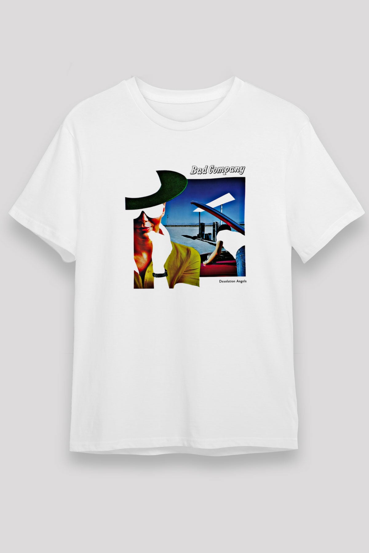 Bad Company Baskılı Unisex Beyaz Tişört