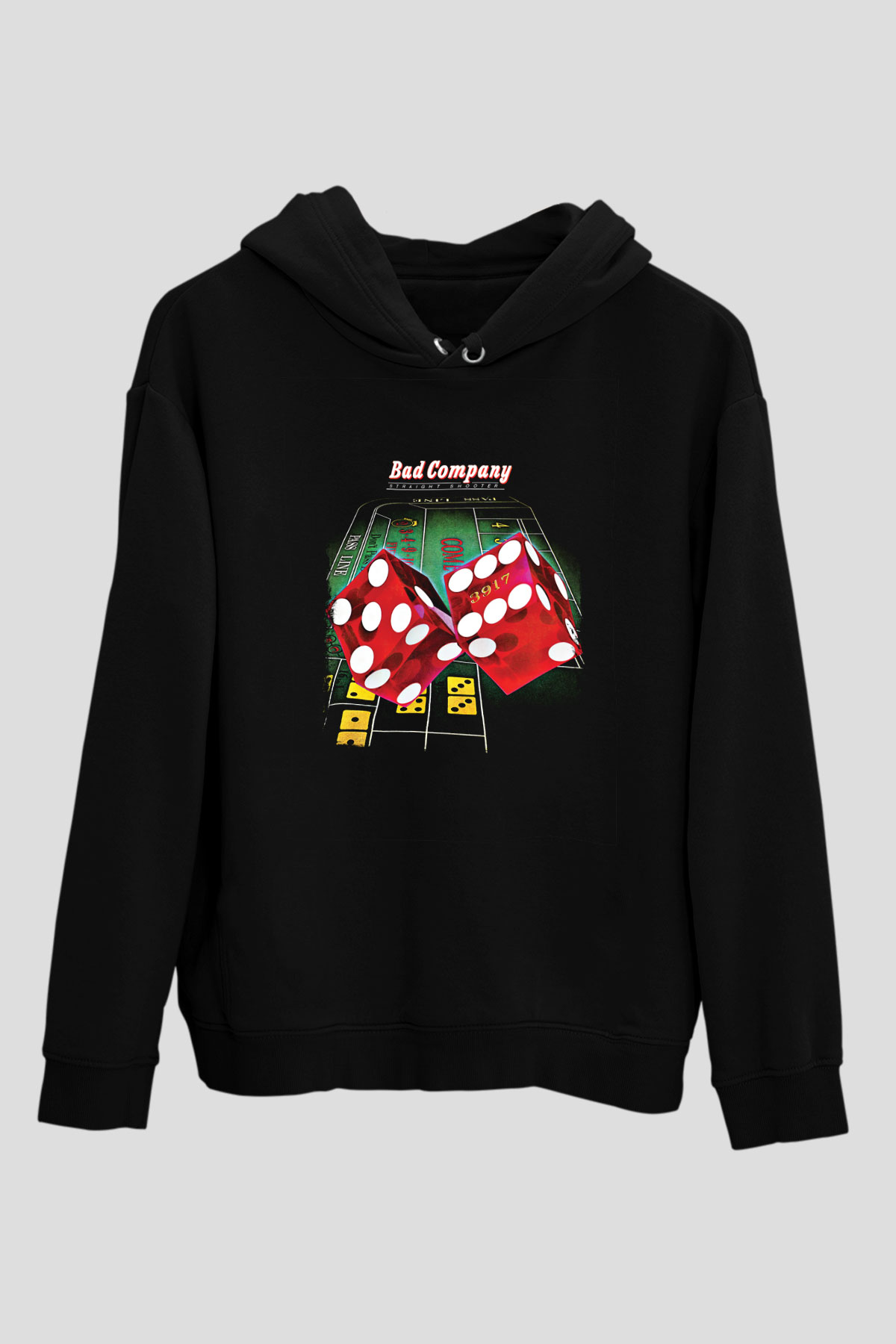 Bad Company Baskılı Unisex Siyah Hoodie
