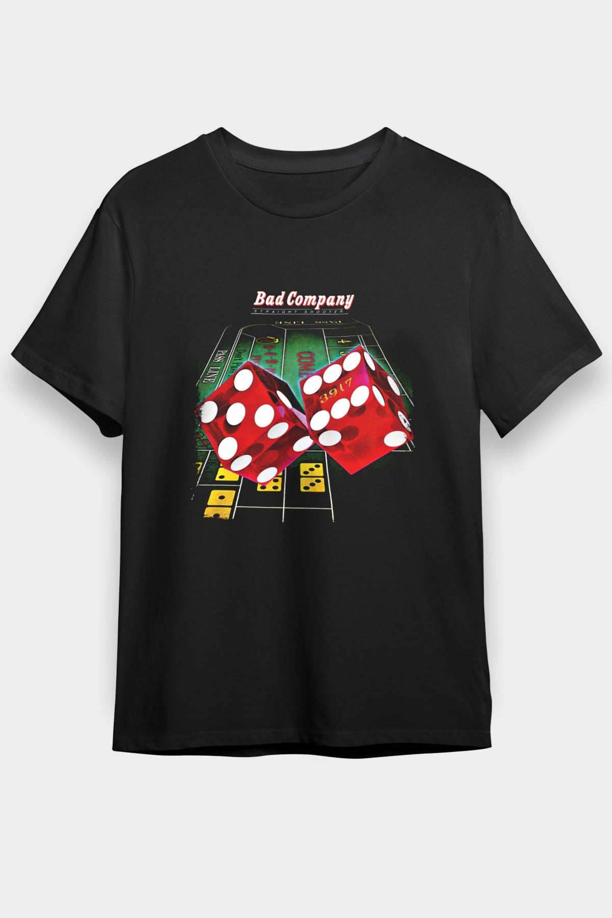 Bad Company Baskılı Unisex Siyah Tişört
