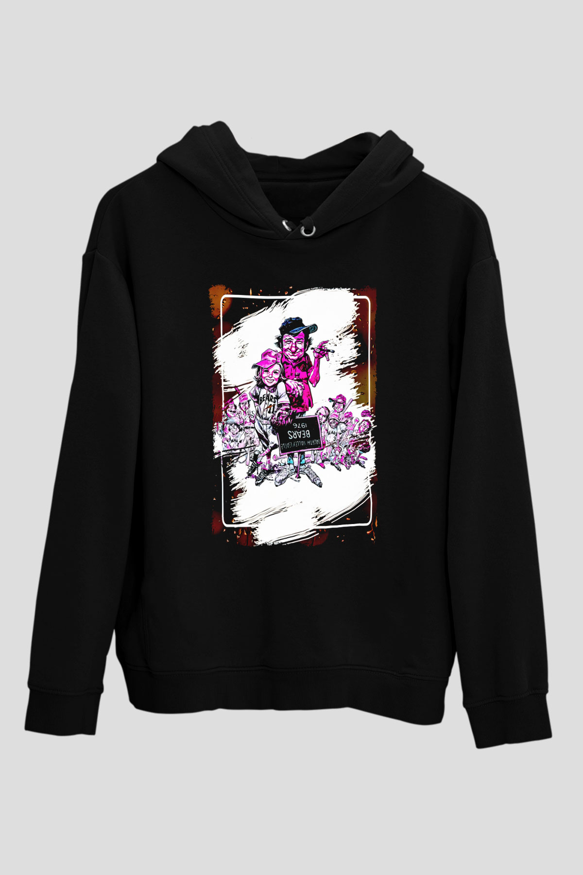 Bad News Bears Siyah Unisex Hoodie